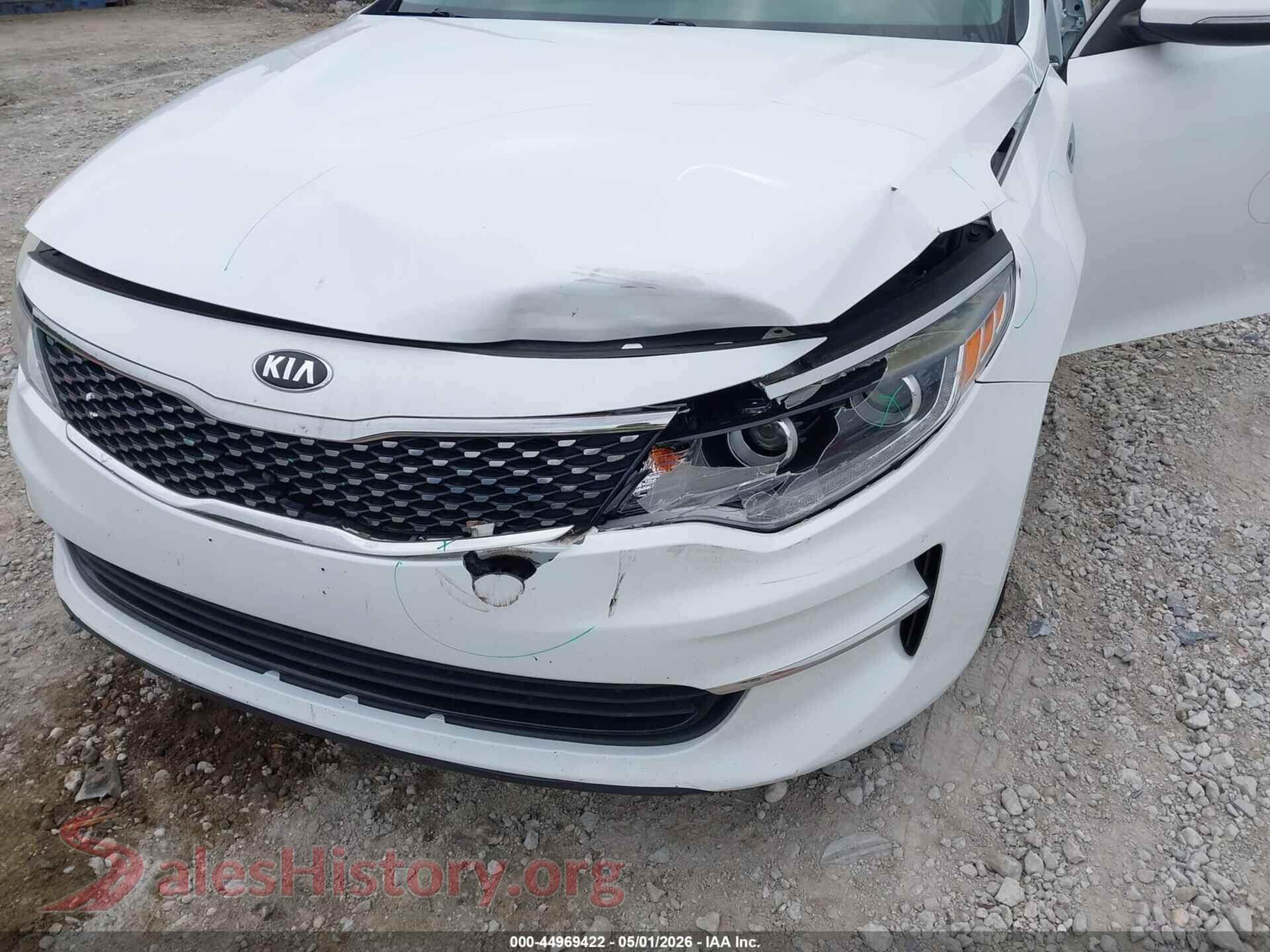 2017 KIA OPTIMA VIN 5XXGU4L31HG163427, rear passenger side