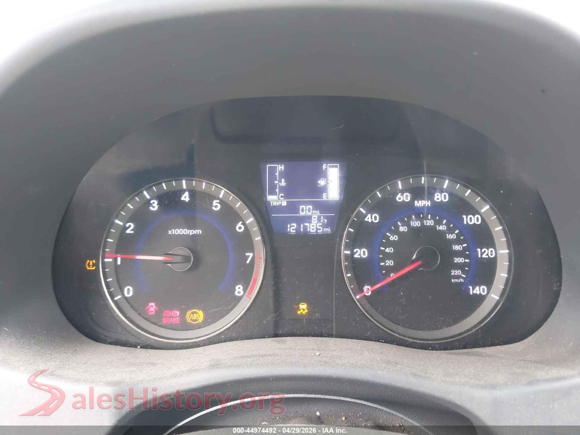 2017 HYUNDAI ACCENT VIN KMHCT4AE5HU277538, passenger side view