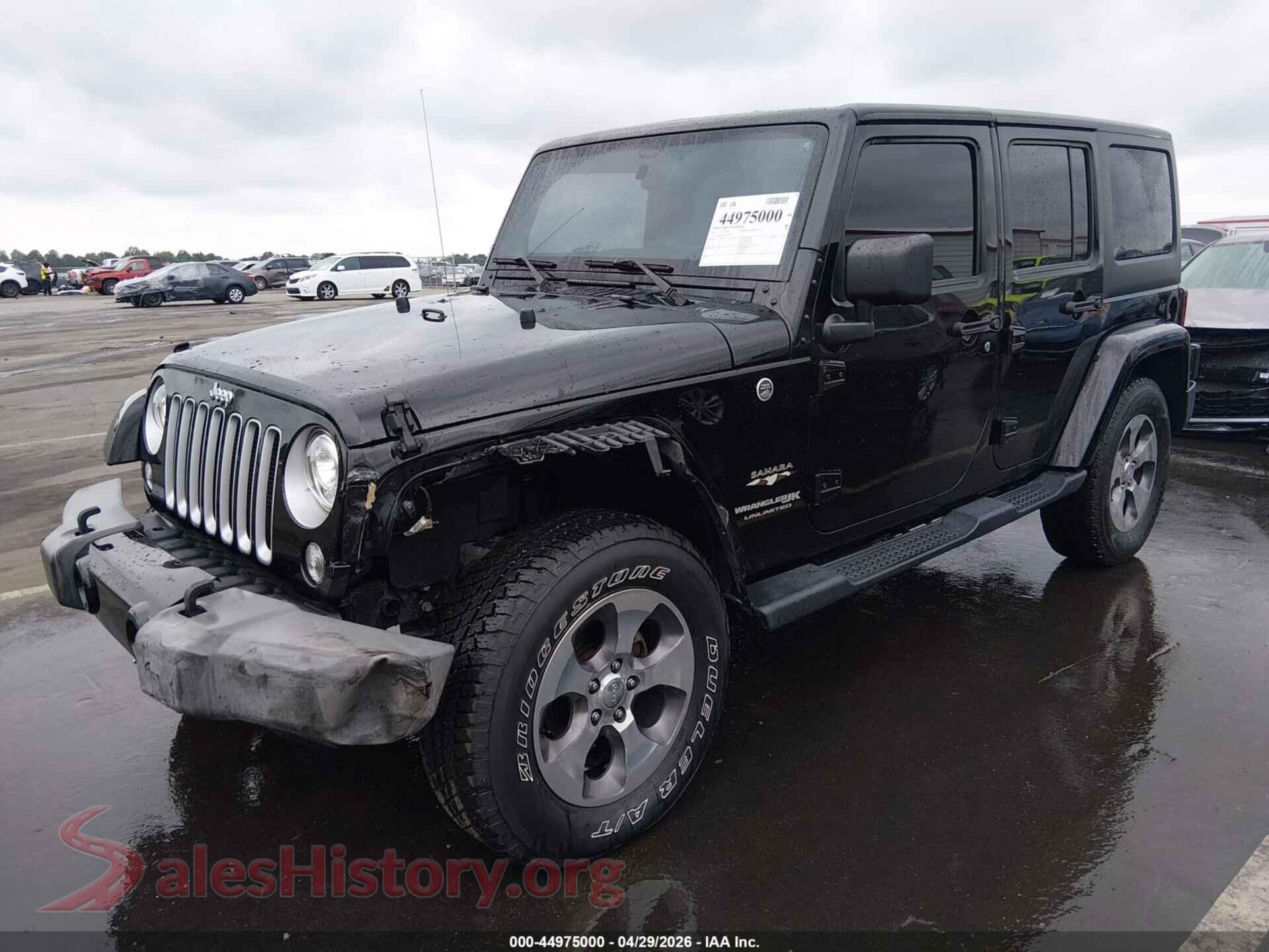 2018 JEEP WRANGLER JK UNLIMITED VIN 1C4HJWEG2JL927784, front view
