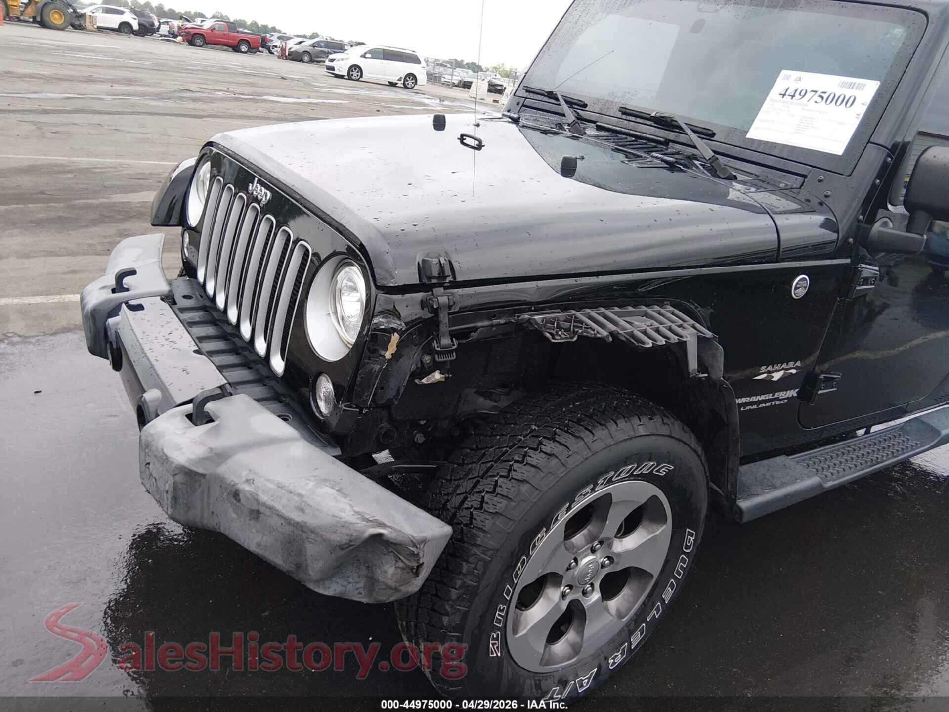 2018 JEEP WRANGLER JK UNLIMITED VIN 1C4HJWEG2JL927784, rear passenger side