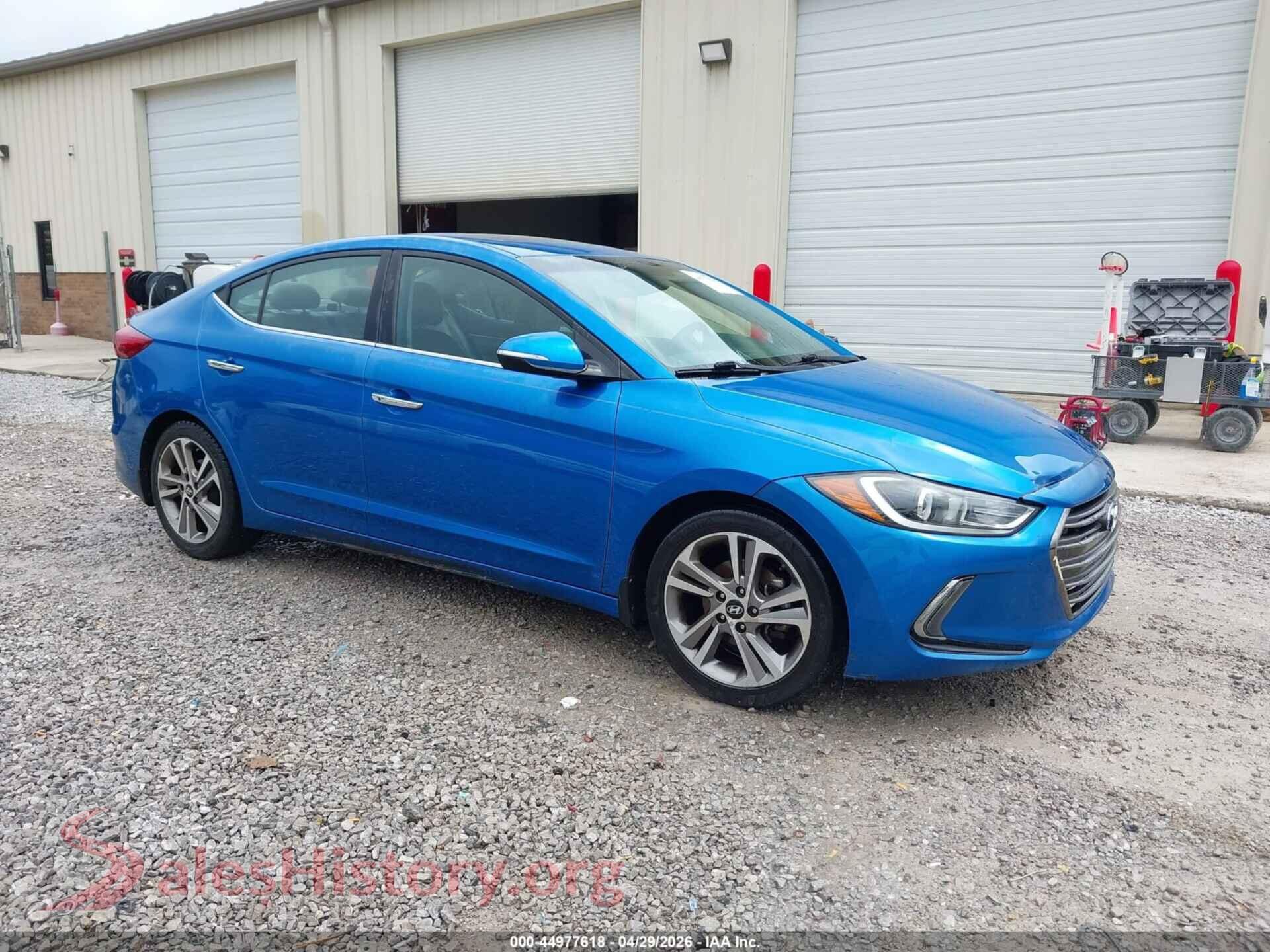 5NPD84LF1HH039826 2017 HYUNDAI ELANTRA