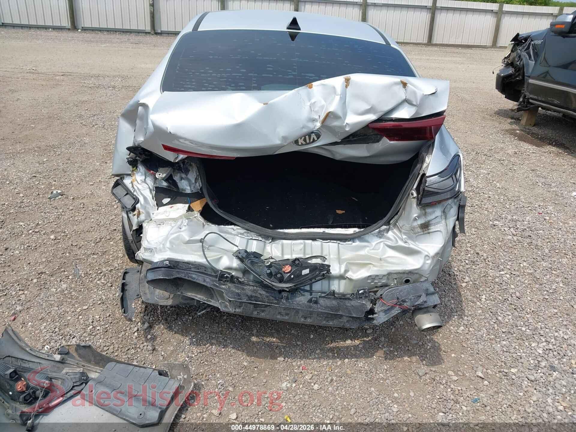 2019 KIA FORTE VIN 3KPF24ADXKE031456, rear passenger side