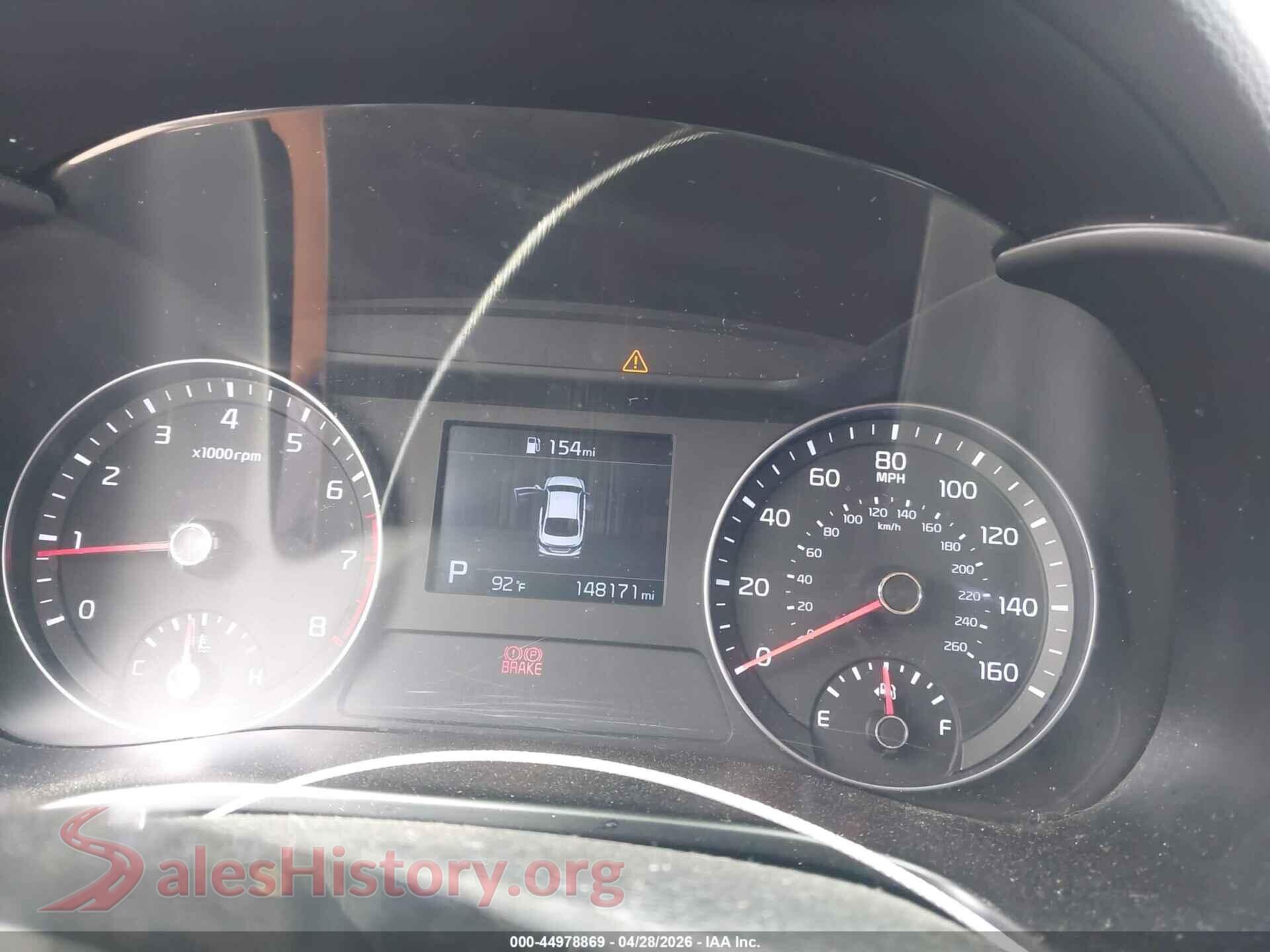 2019 KIA FORTE VIN 3KPF24ADXKE031456, passenger side view