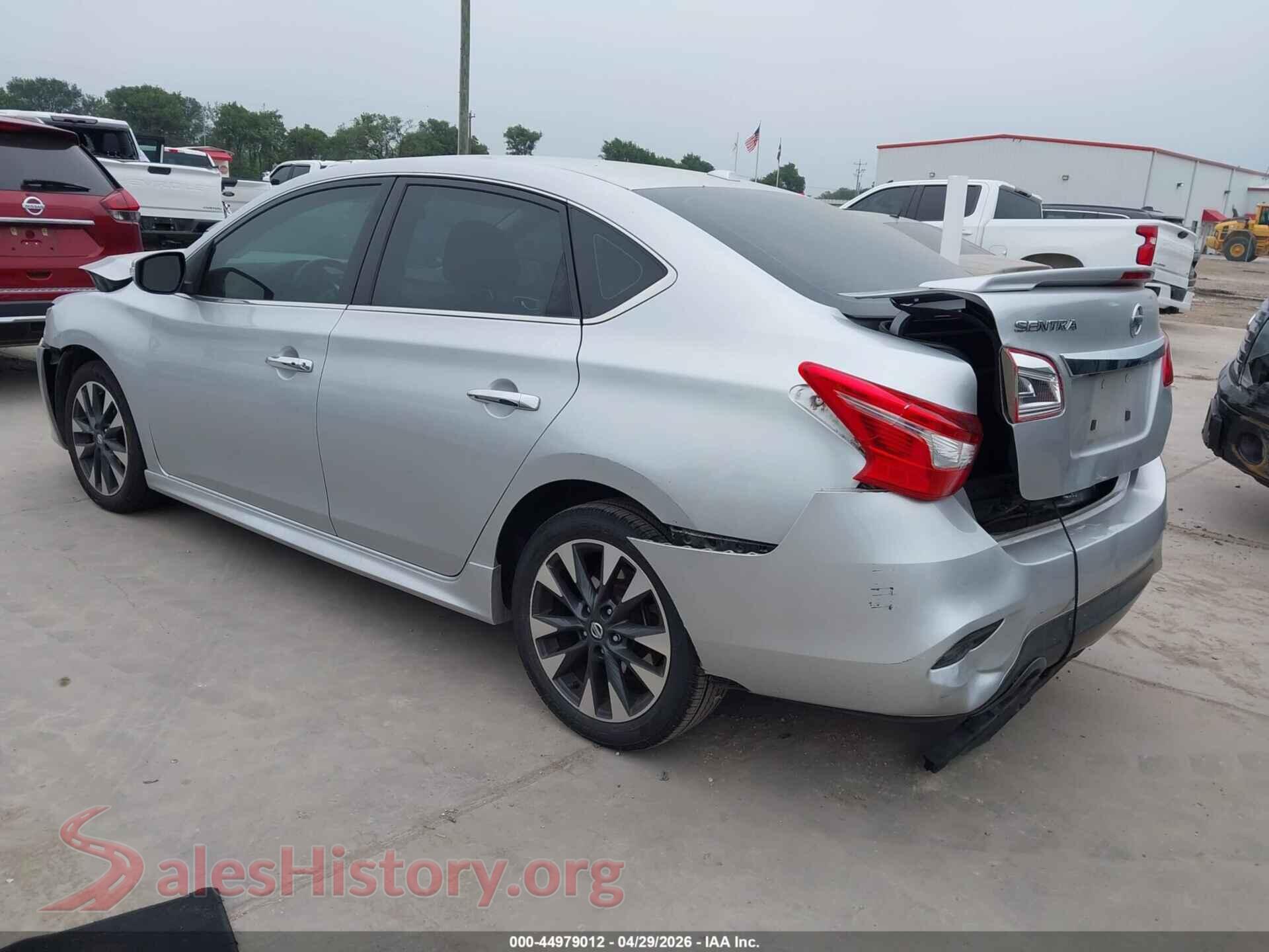 2019 NISSAN SENTRA VIN 3N1AB7AP9KY203483, driver side view