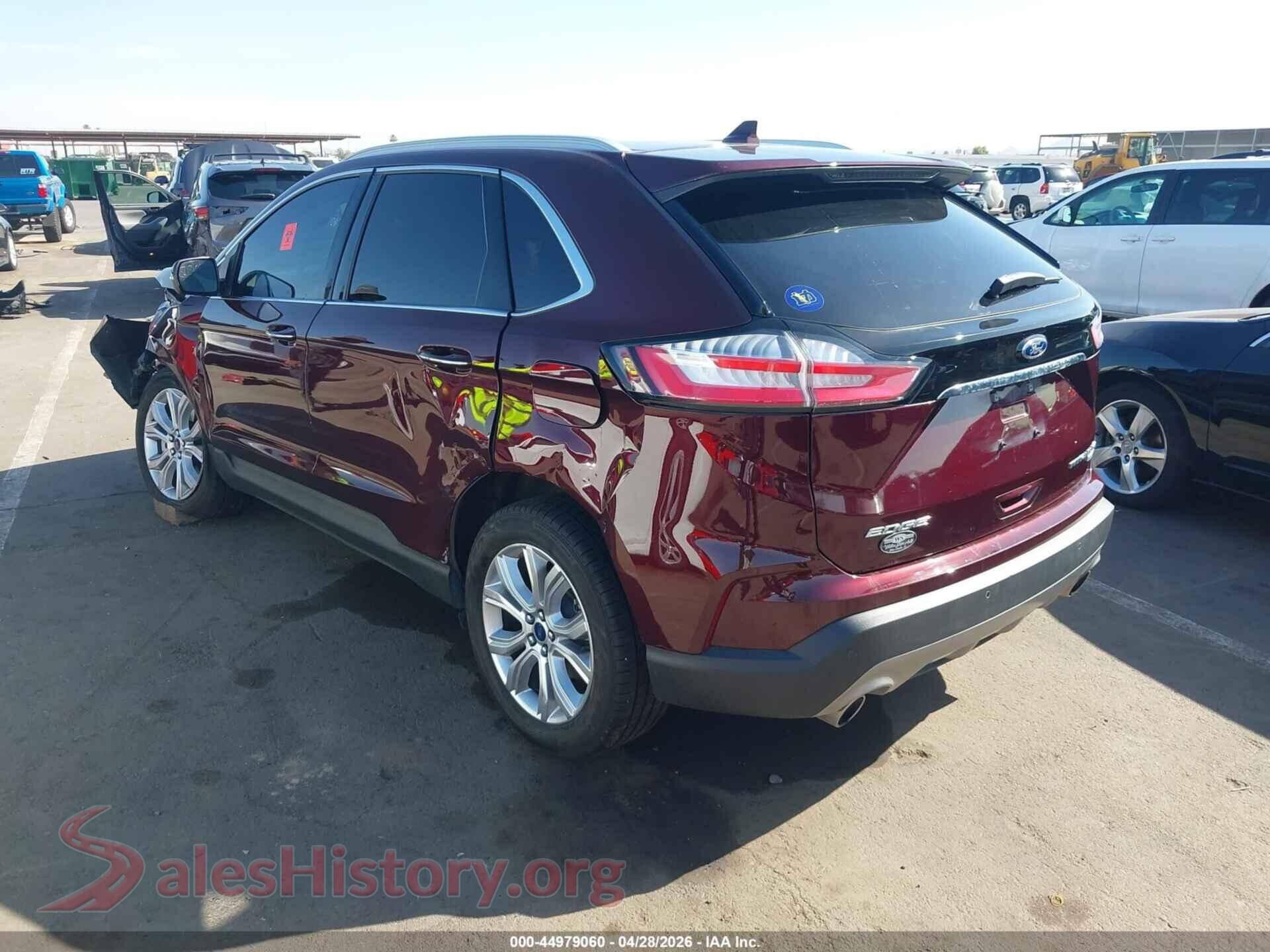 2019 FORD EDGE VIN 2FMPK4K94KBC21125, driver side view