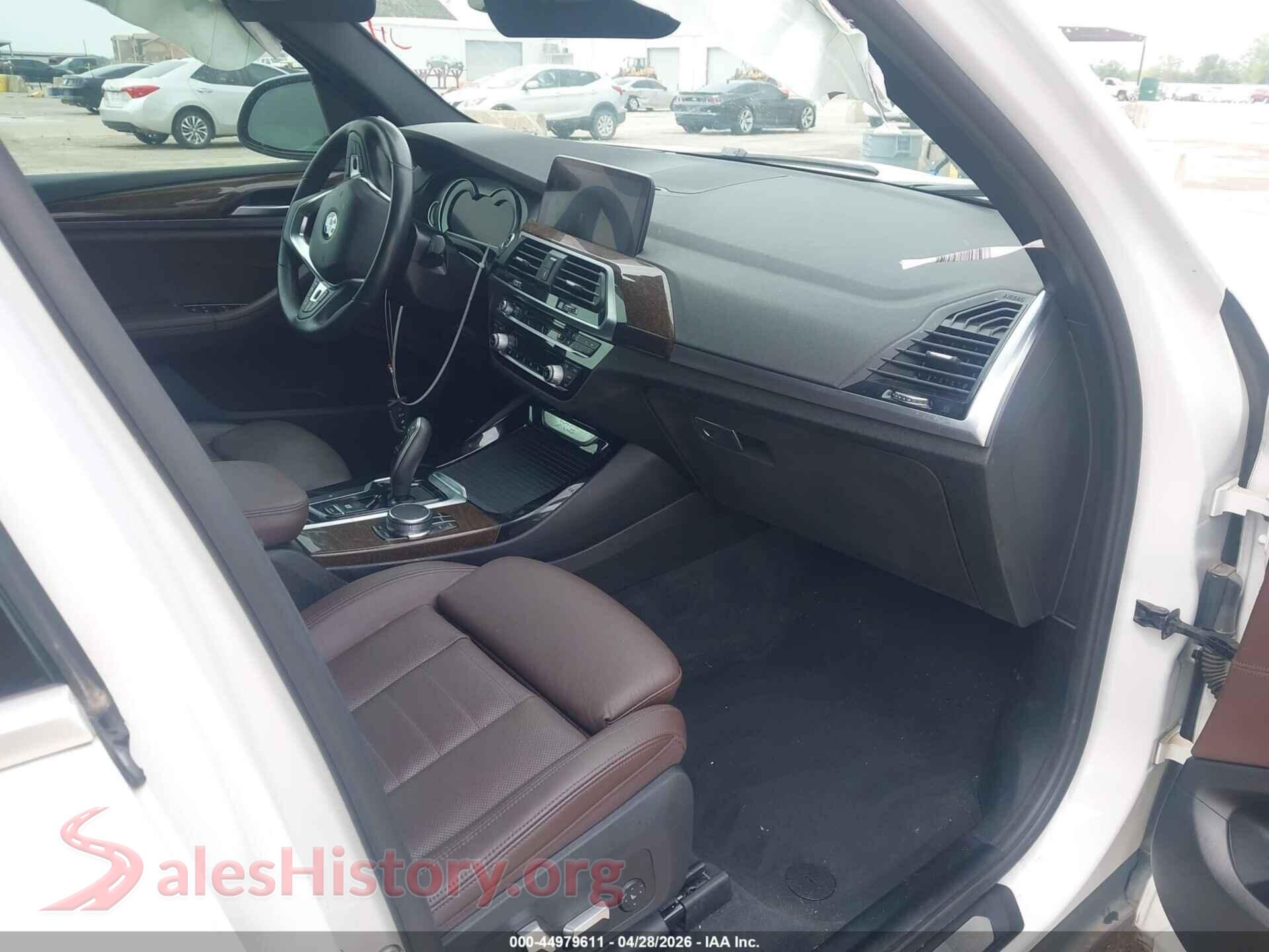 2019 BMW X3 VIN 5UXTR7C53KLR52168, rear view