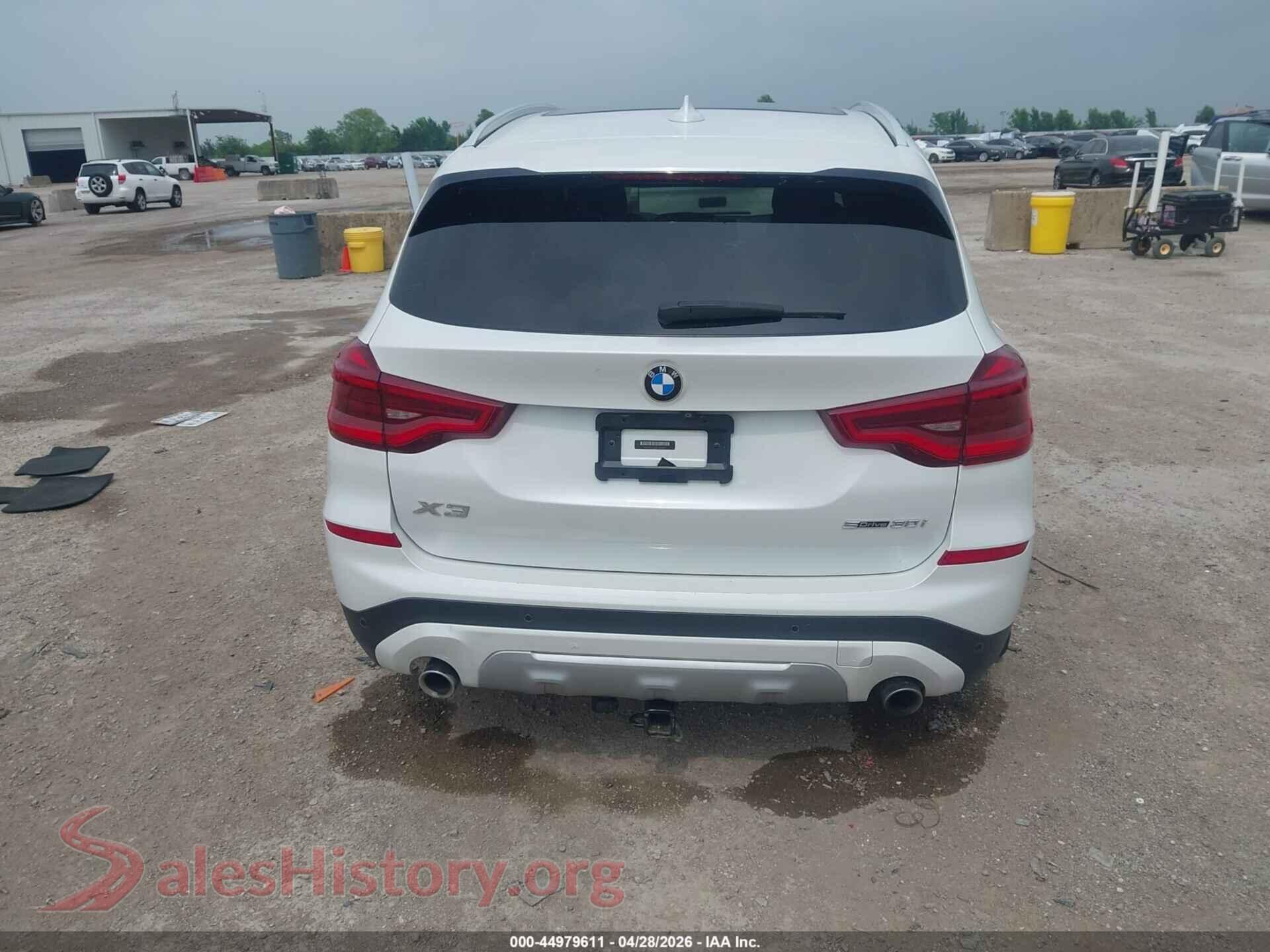 2019 BMW X3 VIN 5UXTR7C53KLR52168, auction photo 16