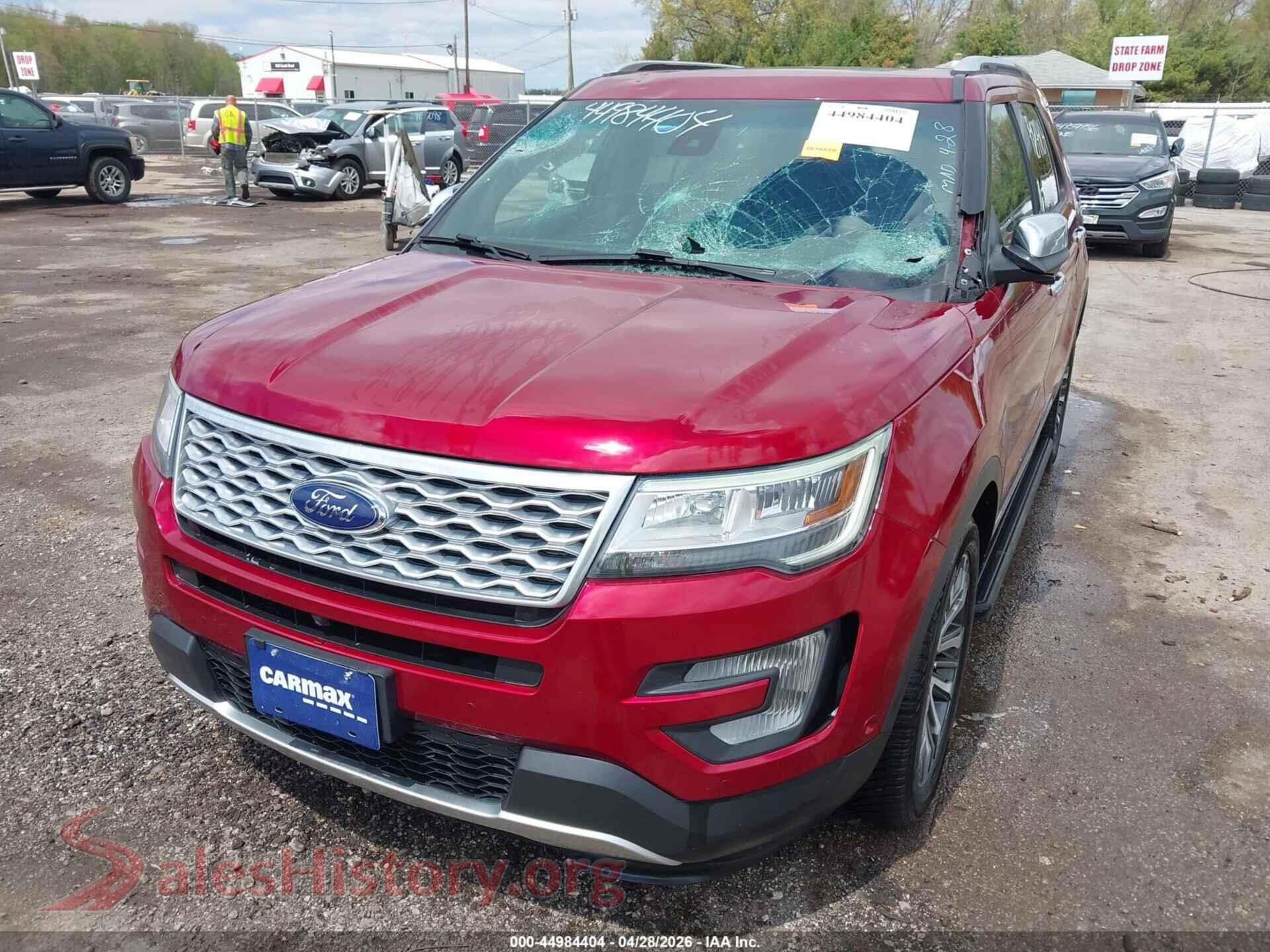 2017 FORD EXPLORER VIN 1FM5K8HT7HGB20387, rear passenger side