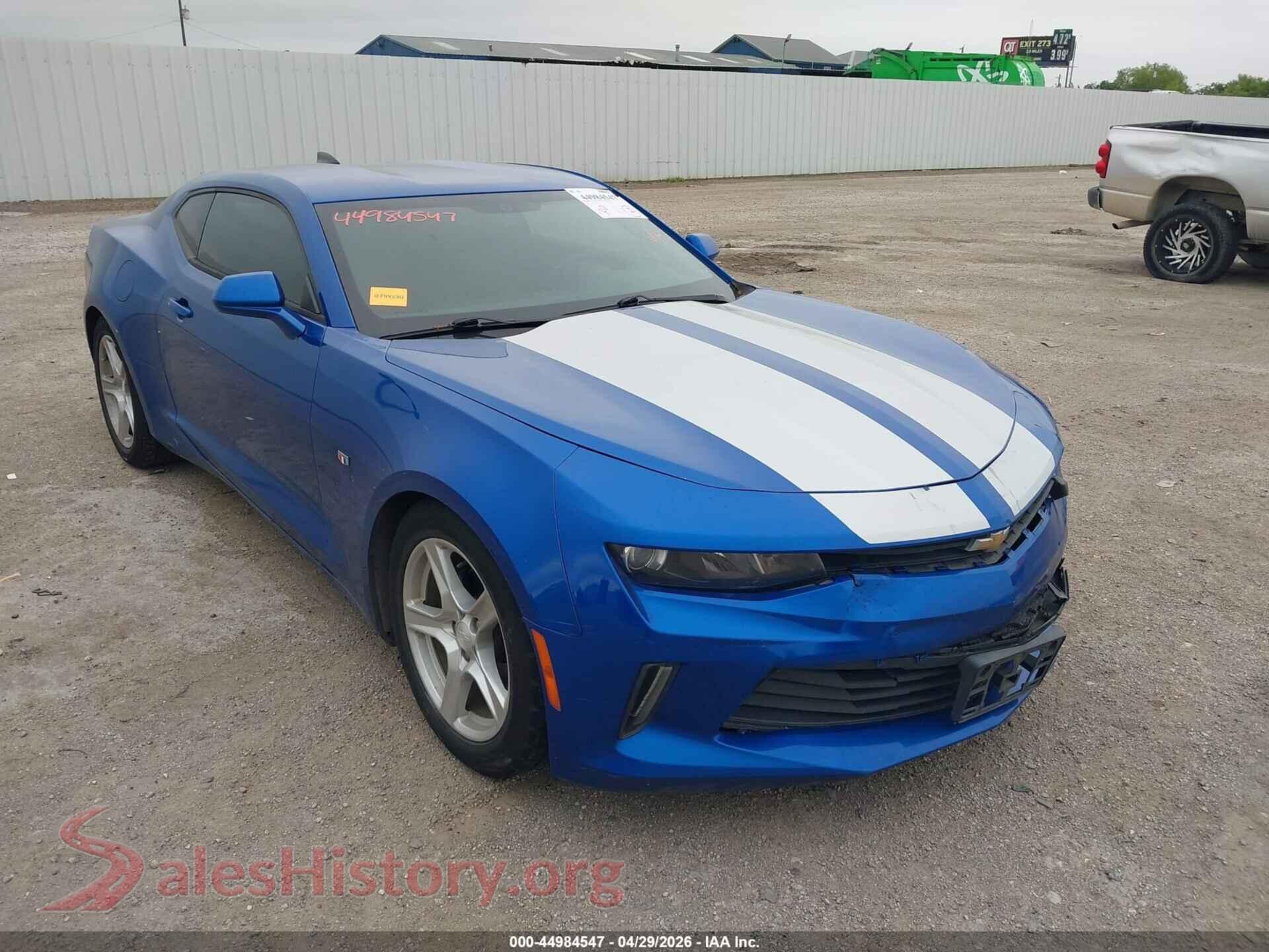 2018 CHEVROLET CAMARO VIN 1G1FB1RX1J0135086, auction photo