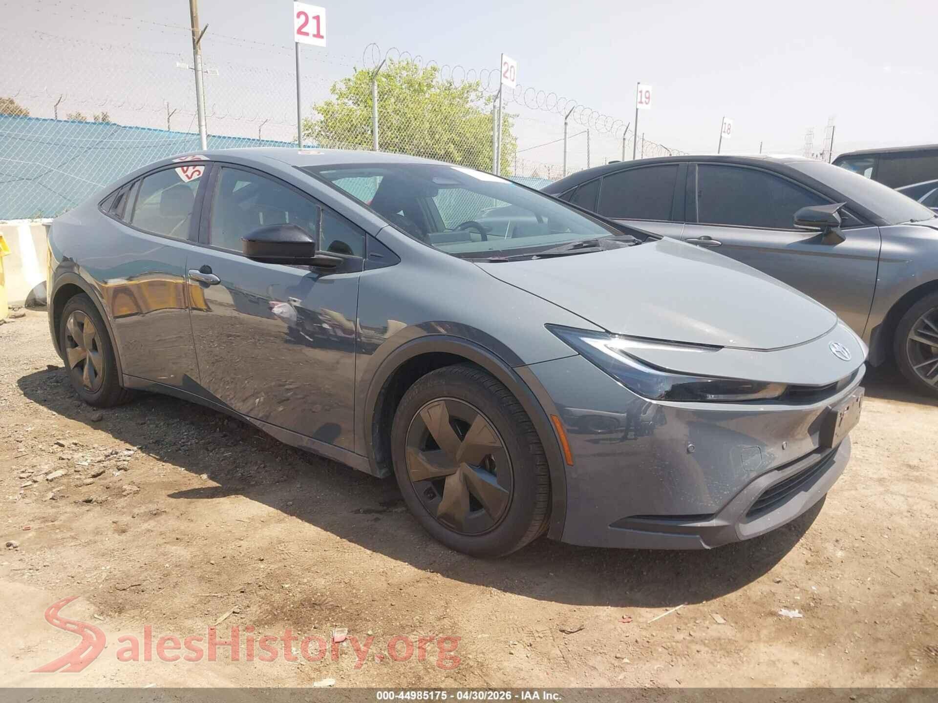 2023 TOYOTA PRIUS VIN JTDACAAU7P3003375, auction photo