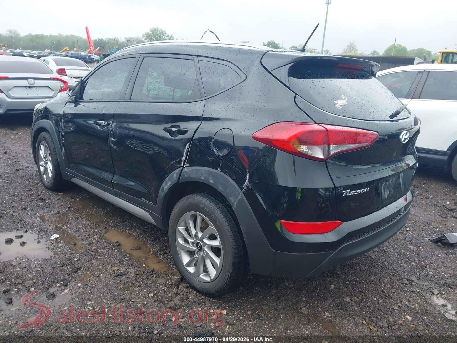 2017 HYUNDAI TUCSON VIN KM8J3CA46HU323645, driver side view