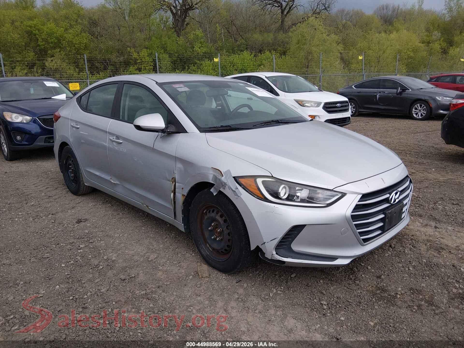 KMHD74LF7HU076643 2017 HYUNDAI ELANTRA