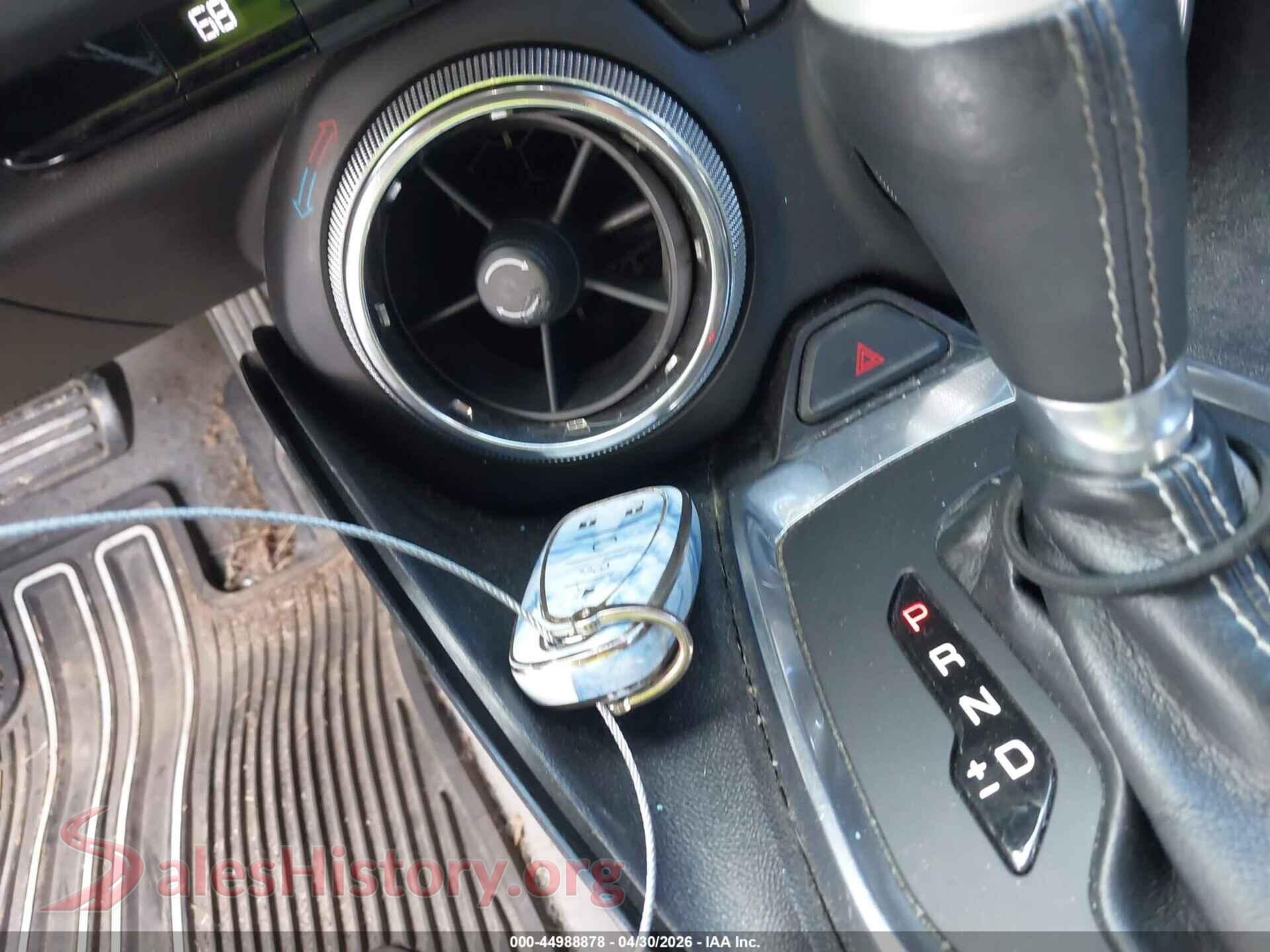 2017 CHEVROLET CAMARO VIN 1G1FB1RS6H0103572, odometer mileage