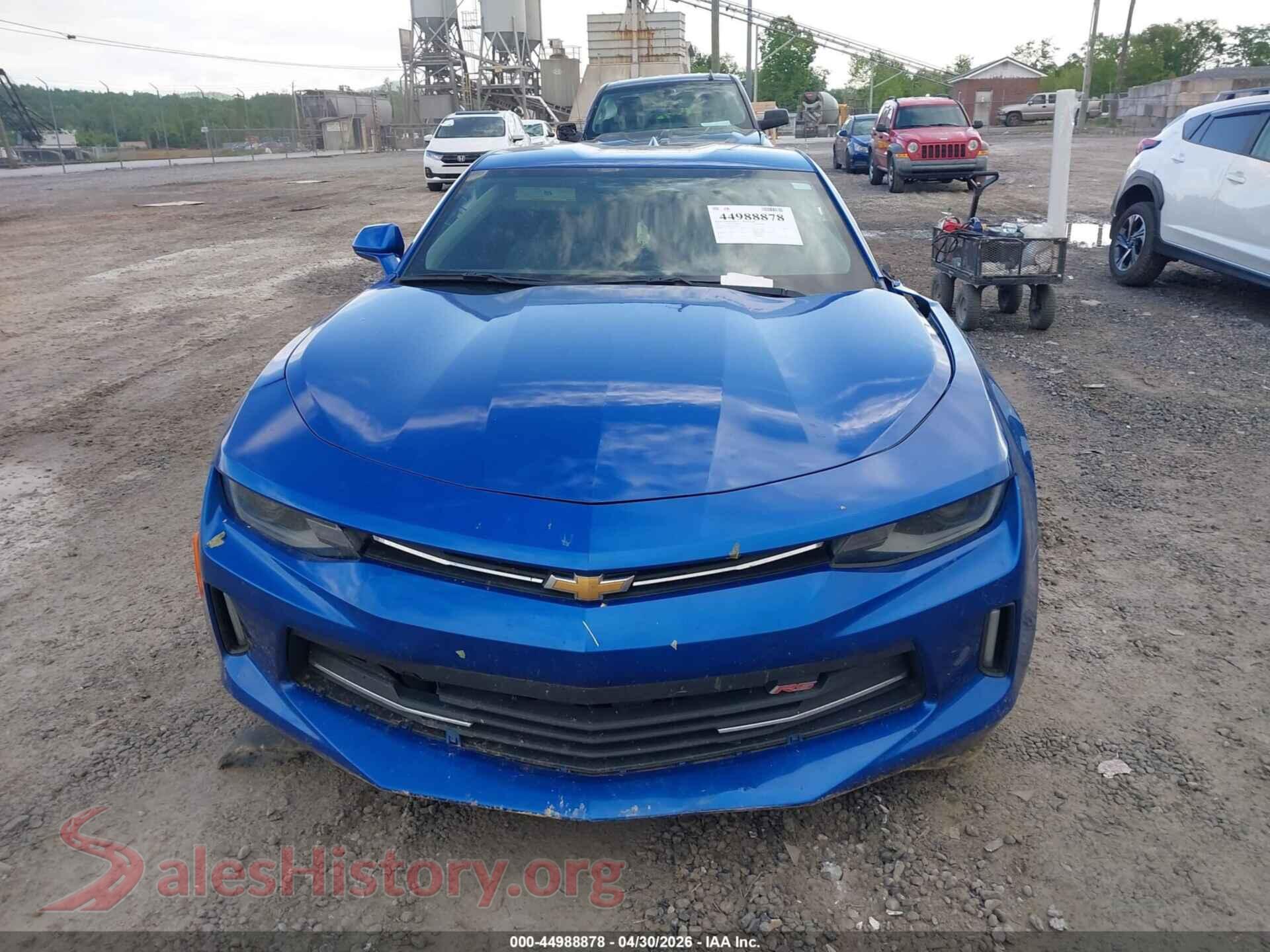 2017 CHEVROLET CAMARO VIN 1G1FB1RS6H0103572, damage close-up