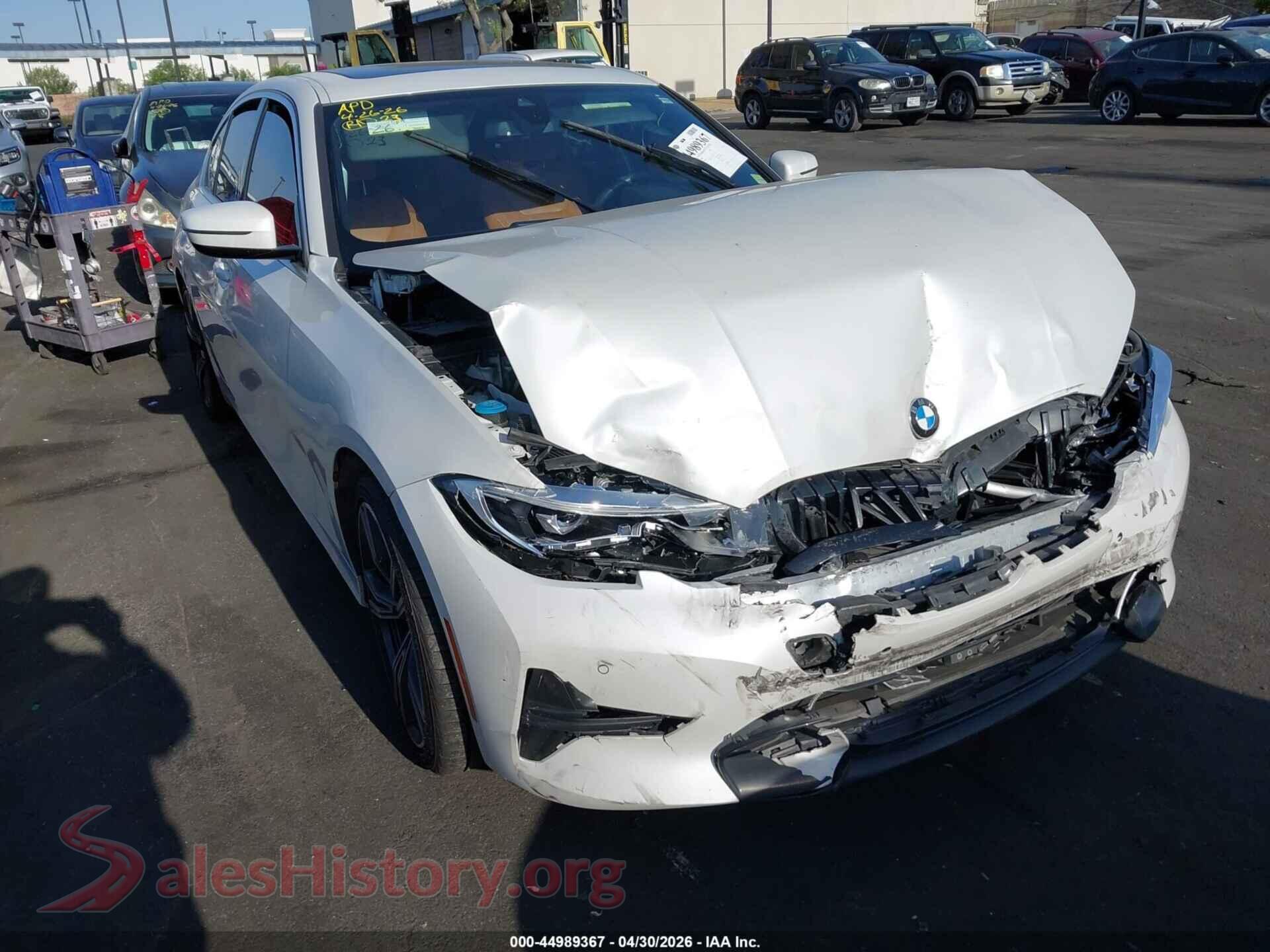 2020 BMW 330I VIN 3MW5R1J05L8B46711, auction photo