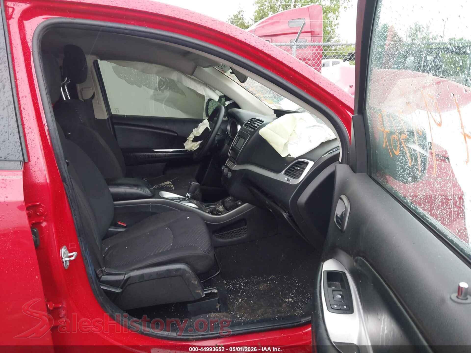 2018 DODGE JOURNEY VIN 3C4PDCAB4JT319426, rear view