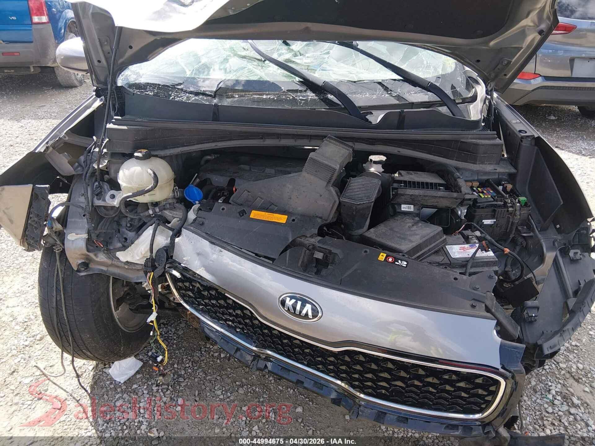 2019 KIA SPORTAGE VIN KNDPMCAC0K7494724, interior dashboard