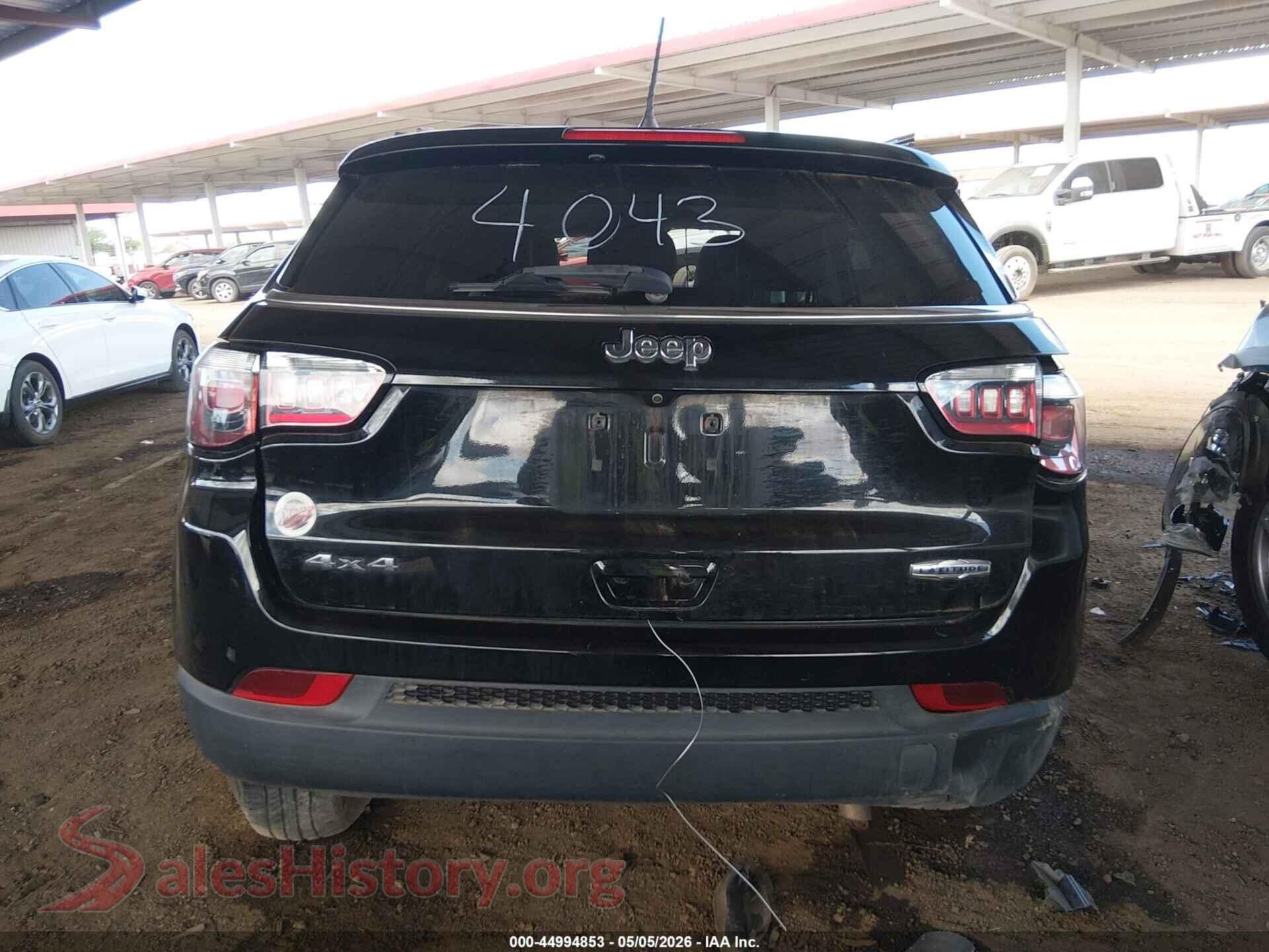 2020 JEEP COMPASS VIN 3C4NJDBB1LT224300, auction photo 15