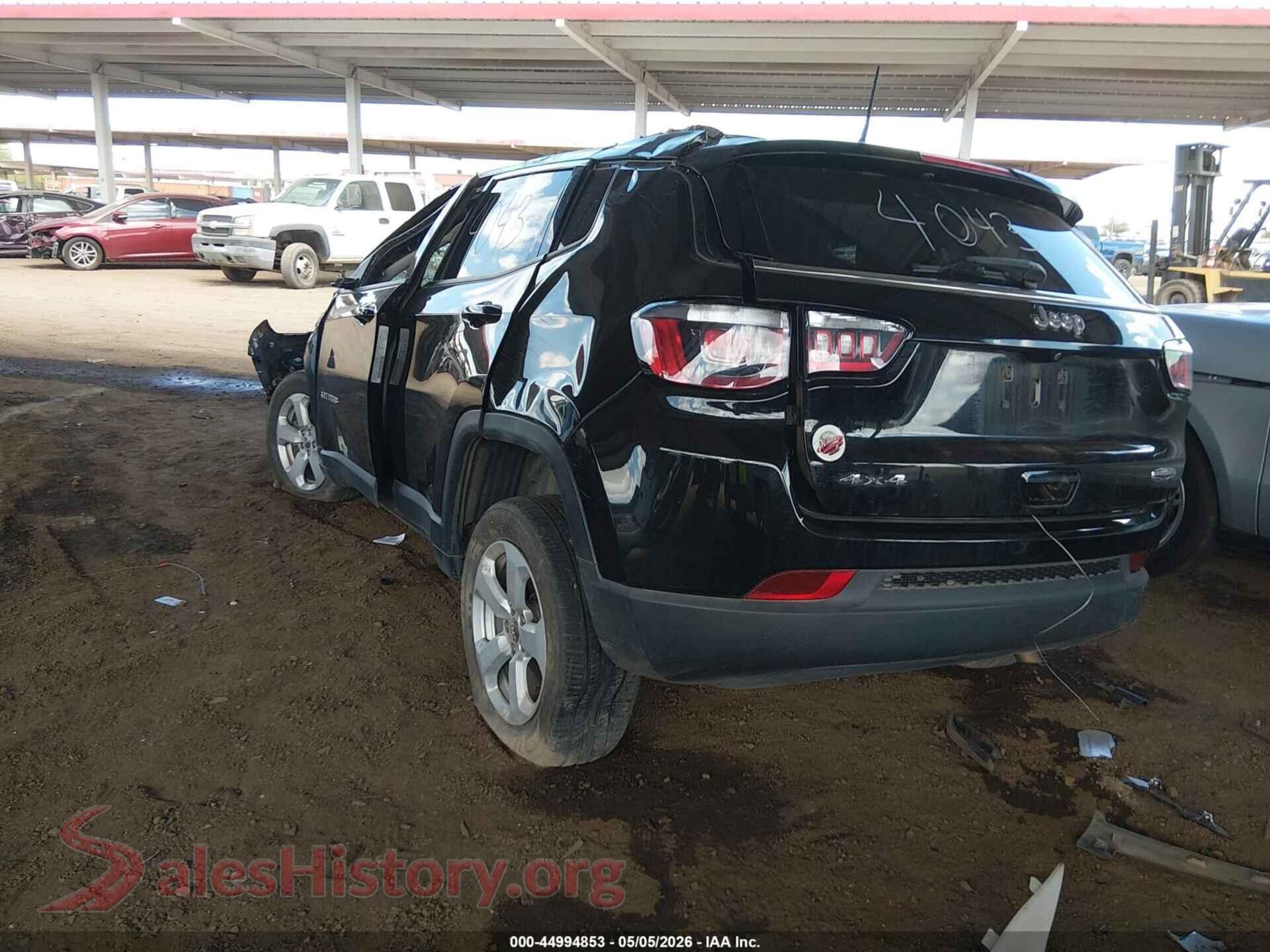 2020 JEEP COMPASS VIN 3C4NJDBB1LT224300, driver side view