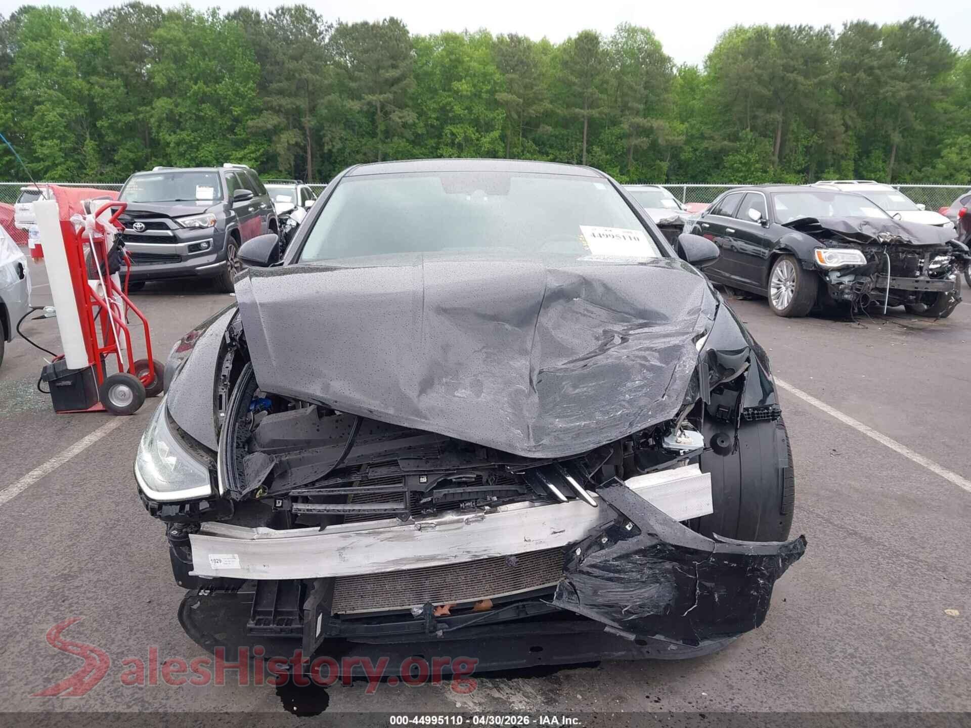 2022 HYUNDAI SONATA VIN 5NPEG4JA9NH143927, damage close-up