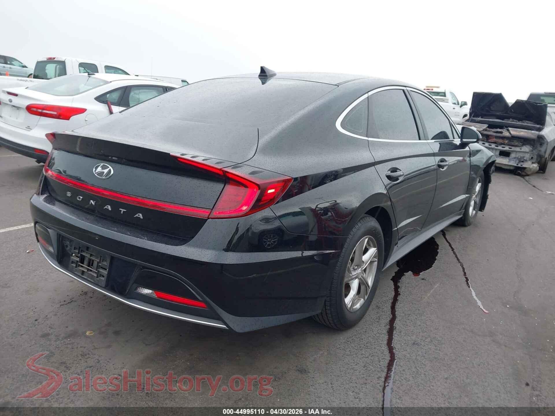 2022 HYUNDAI SONATA VIN 5NPEG4JA9NH143927, rear driver side