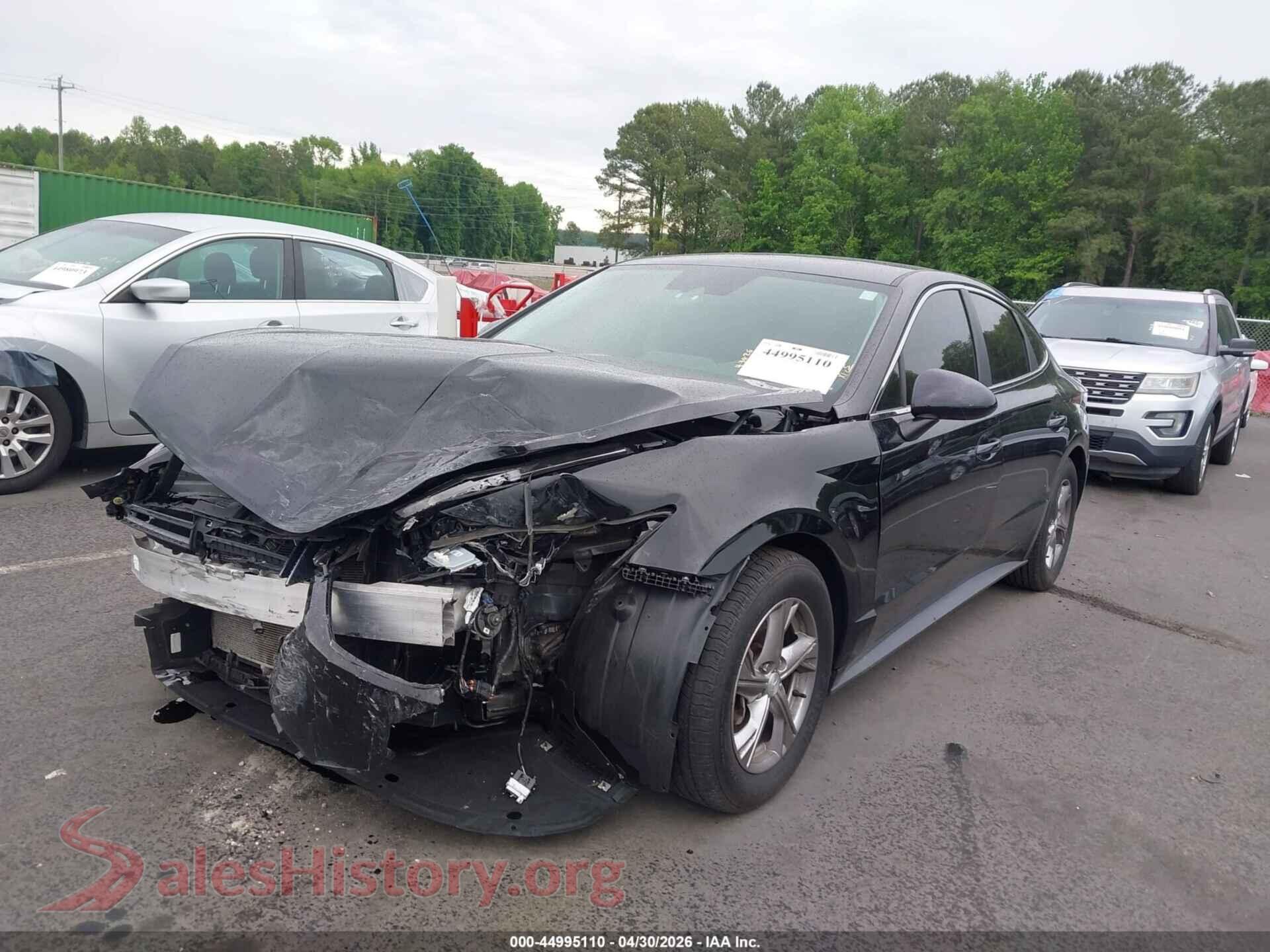 2022 HYUNDAI SONATA VIN 5NPEG4JA9NH143927, front view