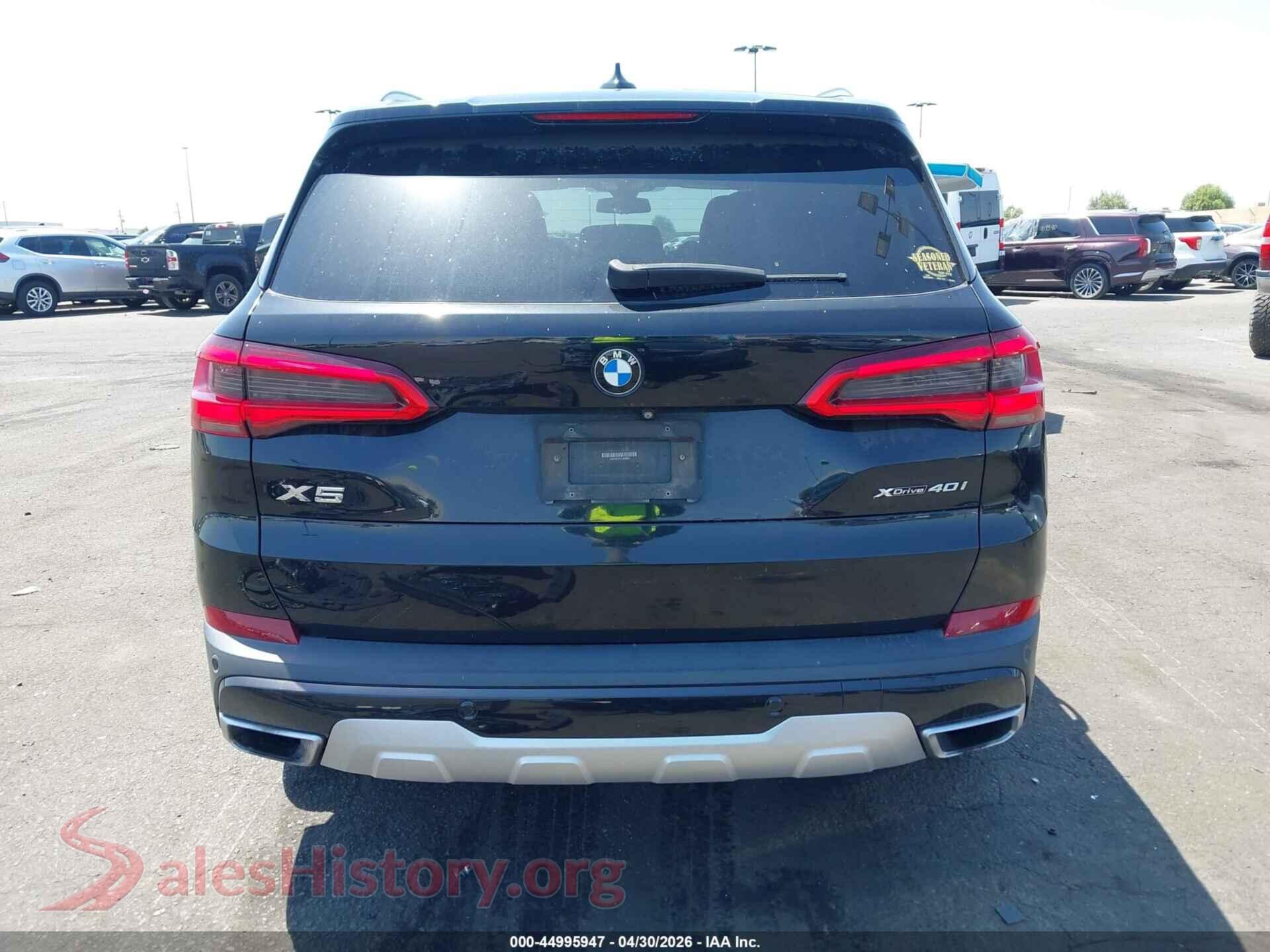 2019 BMW X5 VIN 5UXCR6C51KLK83828, auction photo 17