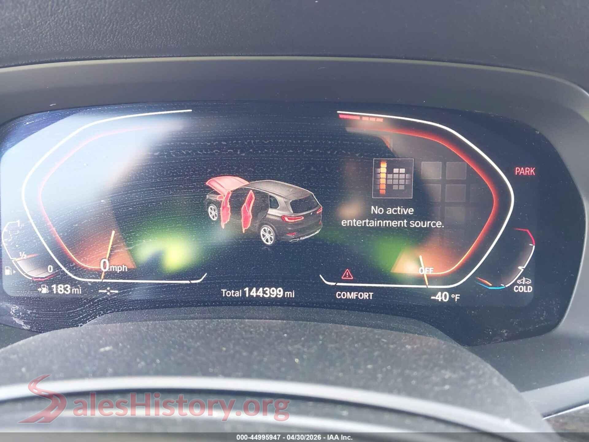 2019 BMW X5 VIN 5UXCR6C51KLK83828, passenger side view