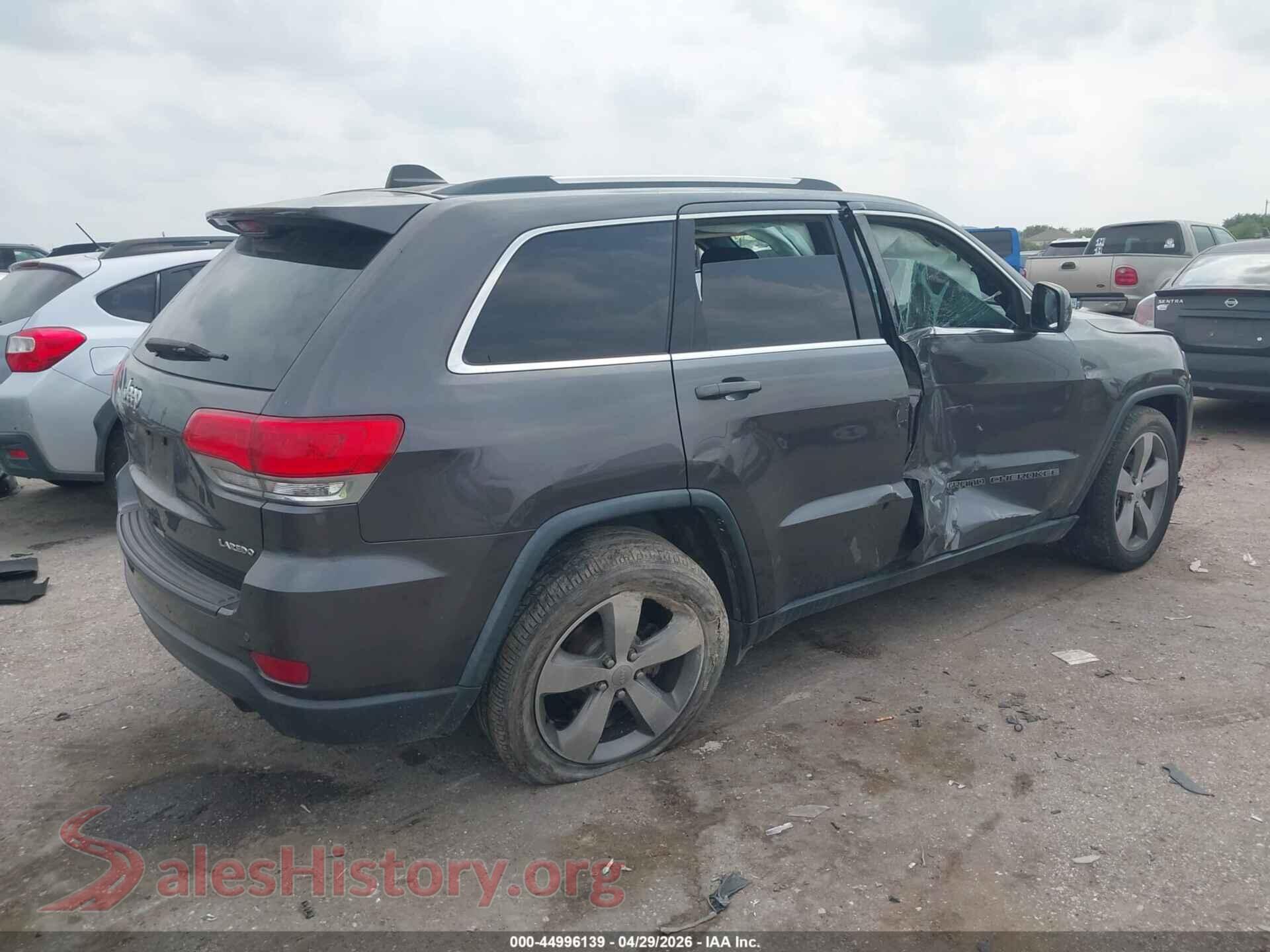 2017 JEEP GRAND CHEROKEE VIN 1C4RJEAG3HC697249, rear driver side