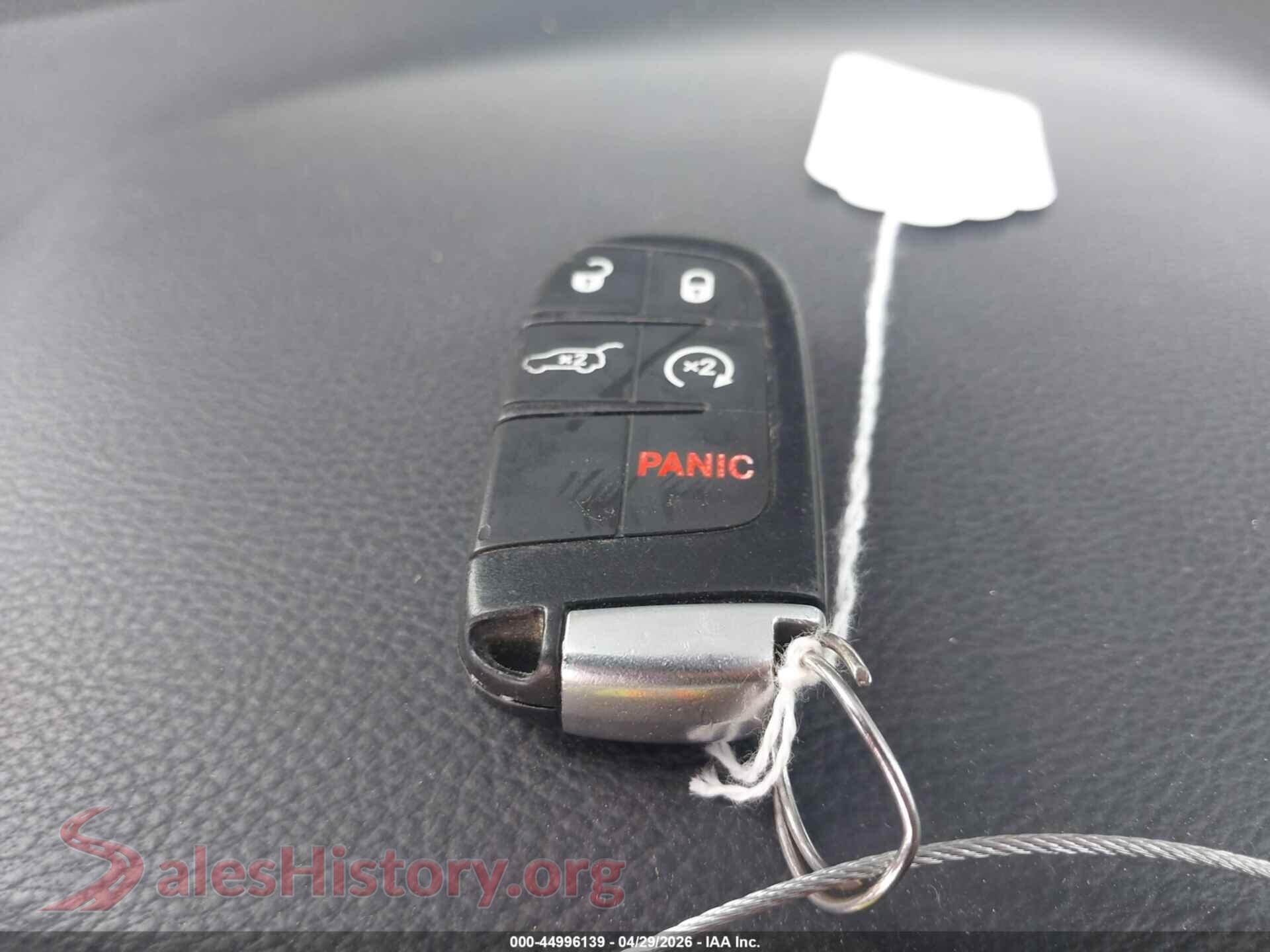 2017 JEEP GRAND CHEROKEE VIN 1C4RJEAG3HC697249, odometer mileage