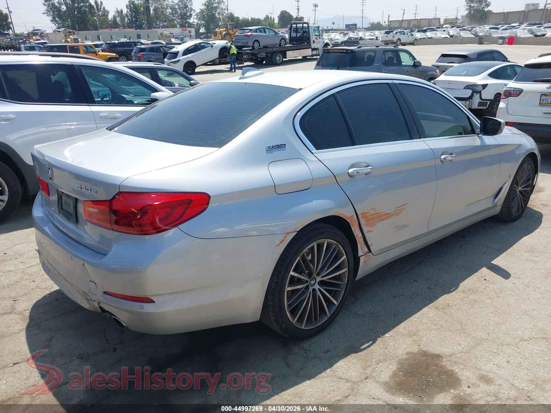 2018 BMW 530E VIN WBAJA9C5XJB251284, rear driver side
