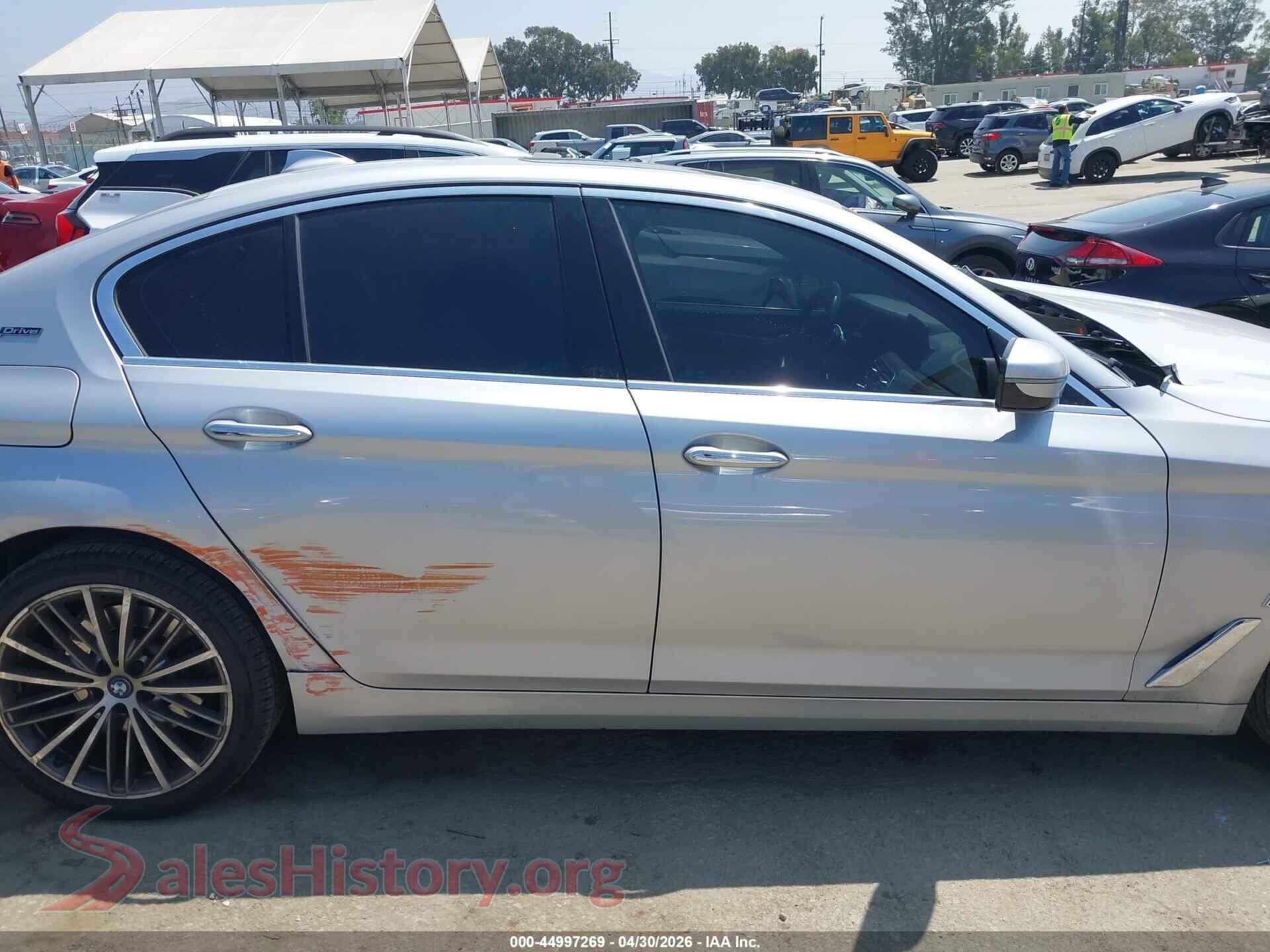2018 BMW 530E VIN WBAJA9C5XJB251284, auction photo 13