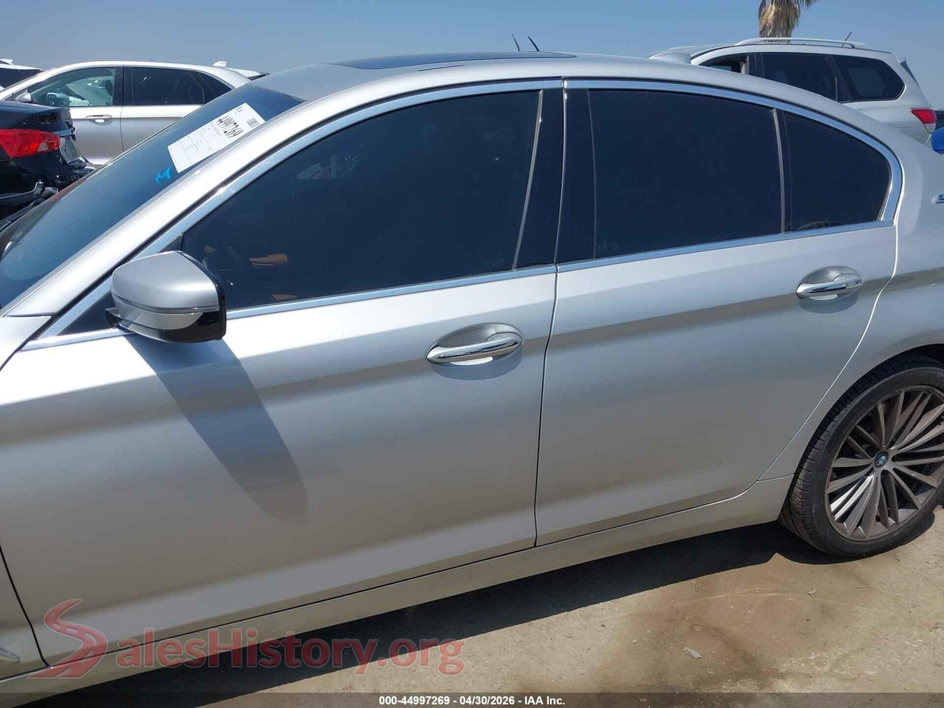 2018 BMW 530E VIN WBAJA9C5XJB251284, auction photo 14