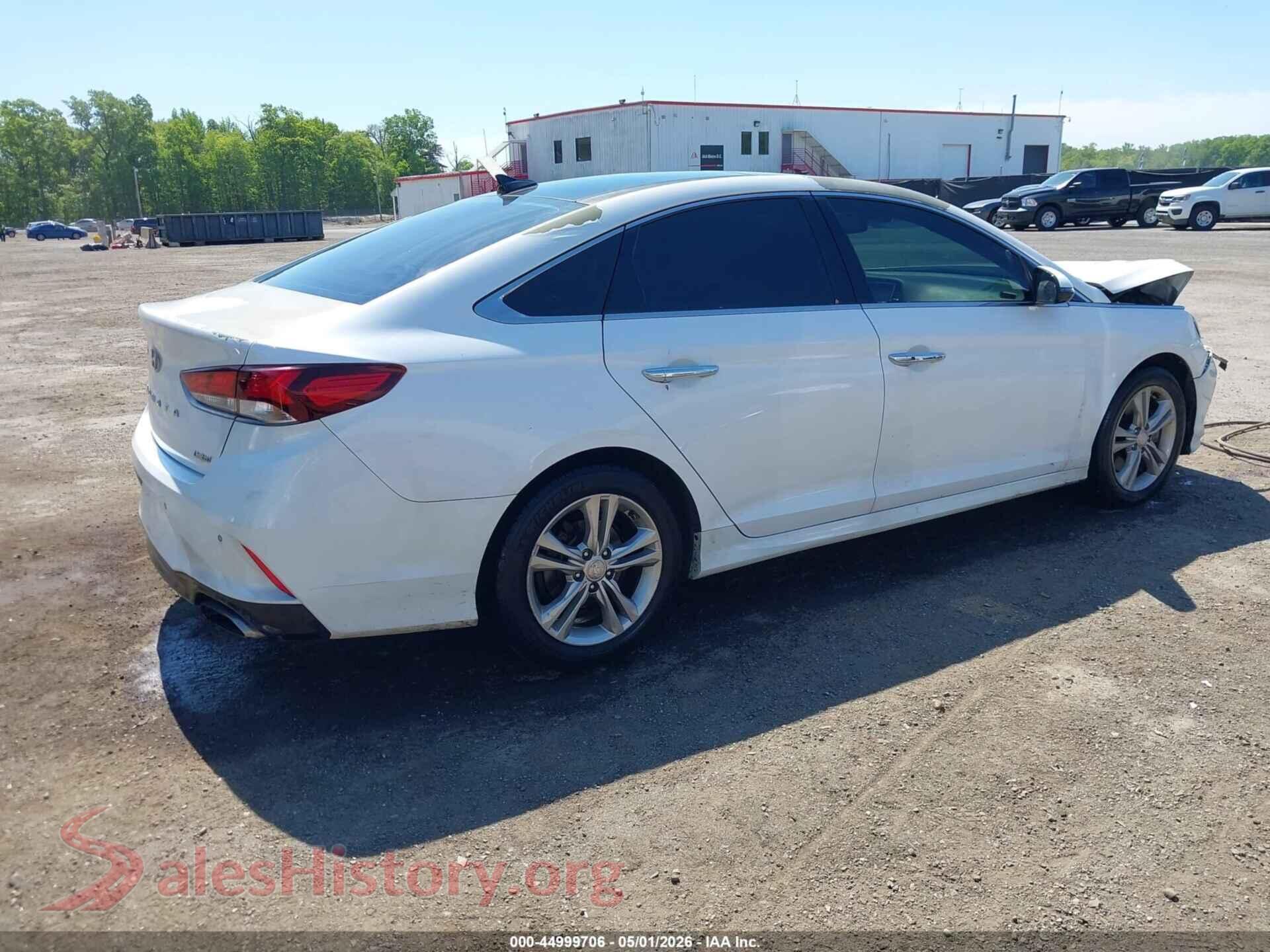 2018 HYUNDAI SONATA VIN 5NPE34AF8JH695338, rear driver side