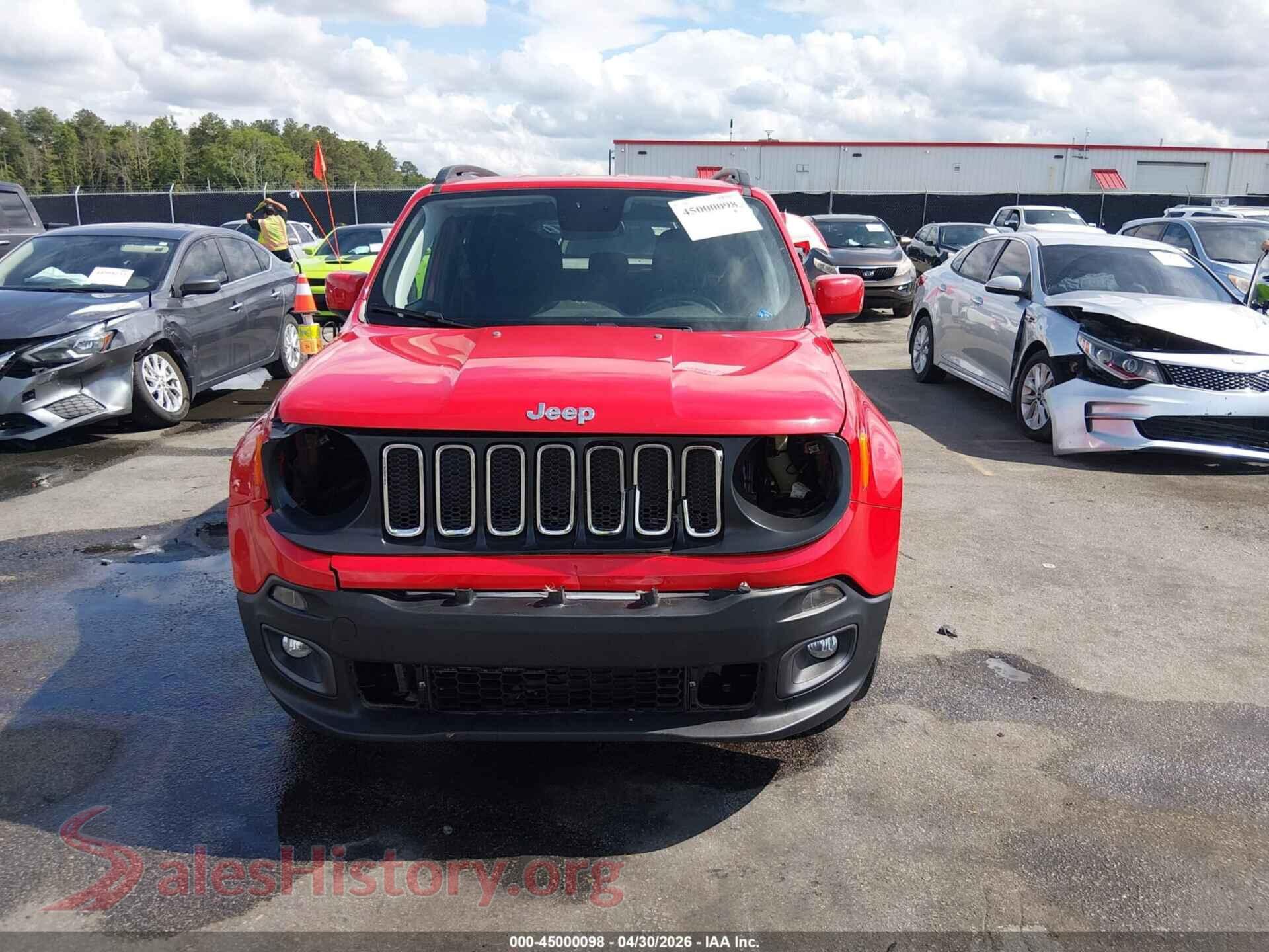 2018 JEEP RENEGADE VIN ZACCJABB5JPJ38463, auction photo 13