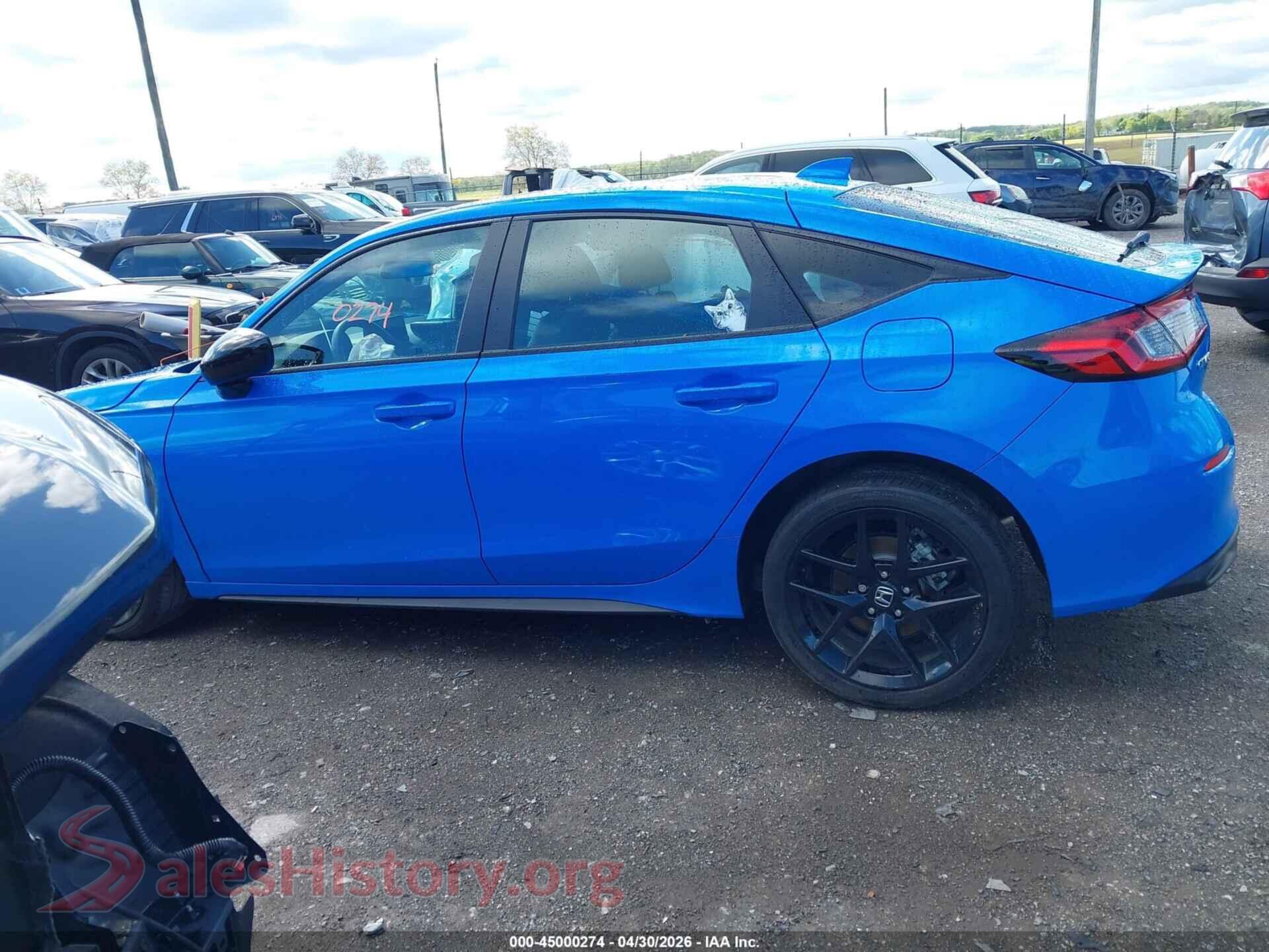 2025 HONDA CIVIC HYBRID VIN 19XFL4H8XSE013688, auction photo 14