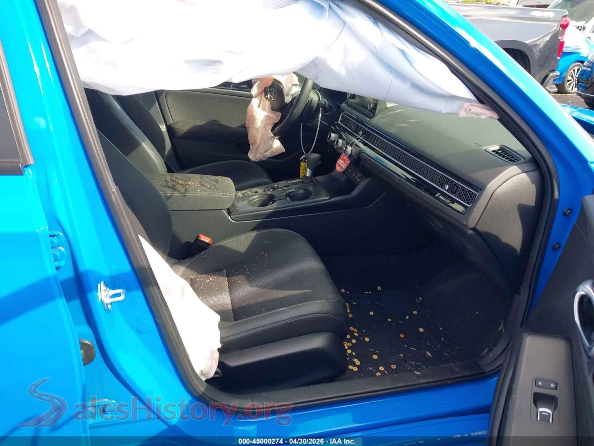 2025 HONDA CIVIC HYBRID VIN 19XFL4H8XSE013688, rear view