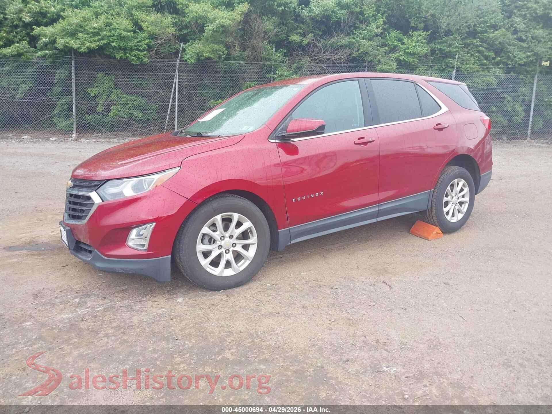 2018 CHEVROLET EQUINOX VIN 2GNAXSEV1J6164597, front view
