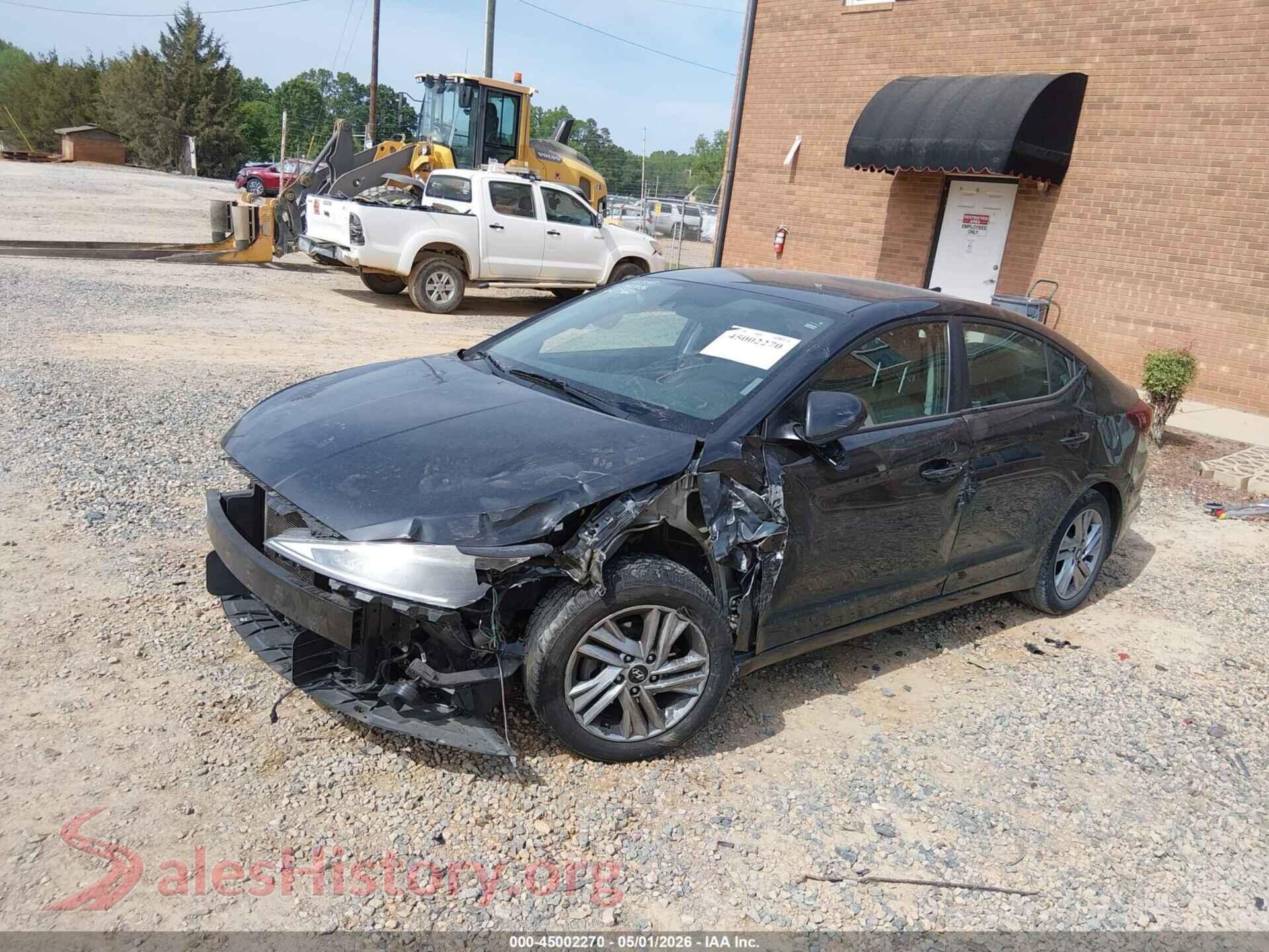 2020 HYUNDAI ELANTRA VIN 5NPD84LF3LH625601, front view