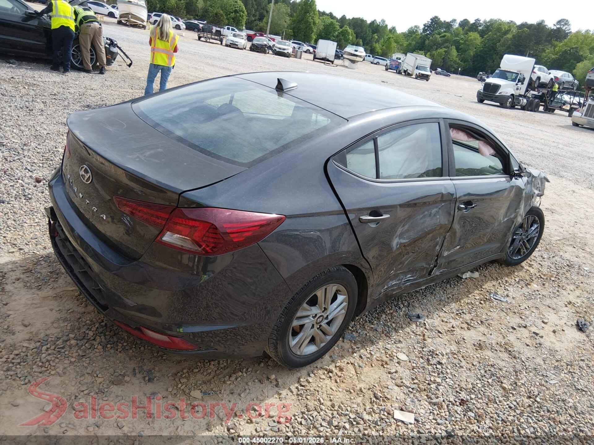 2020 HYUNDAI ELANTRA VIN 5NPD84LF3LH625601, rear driver side