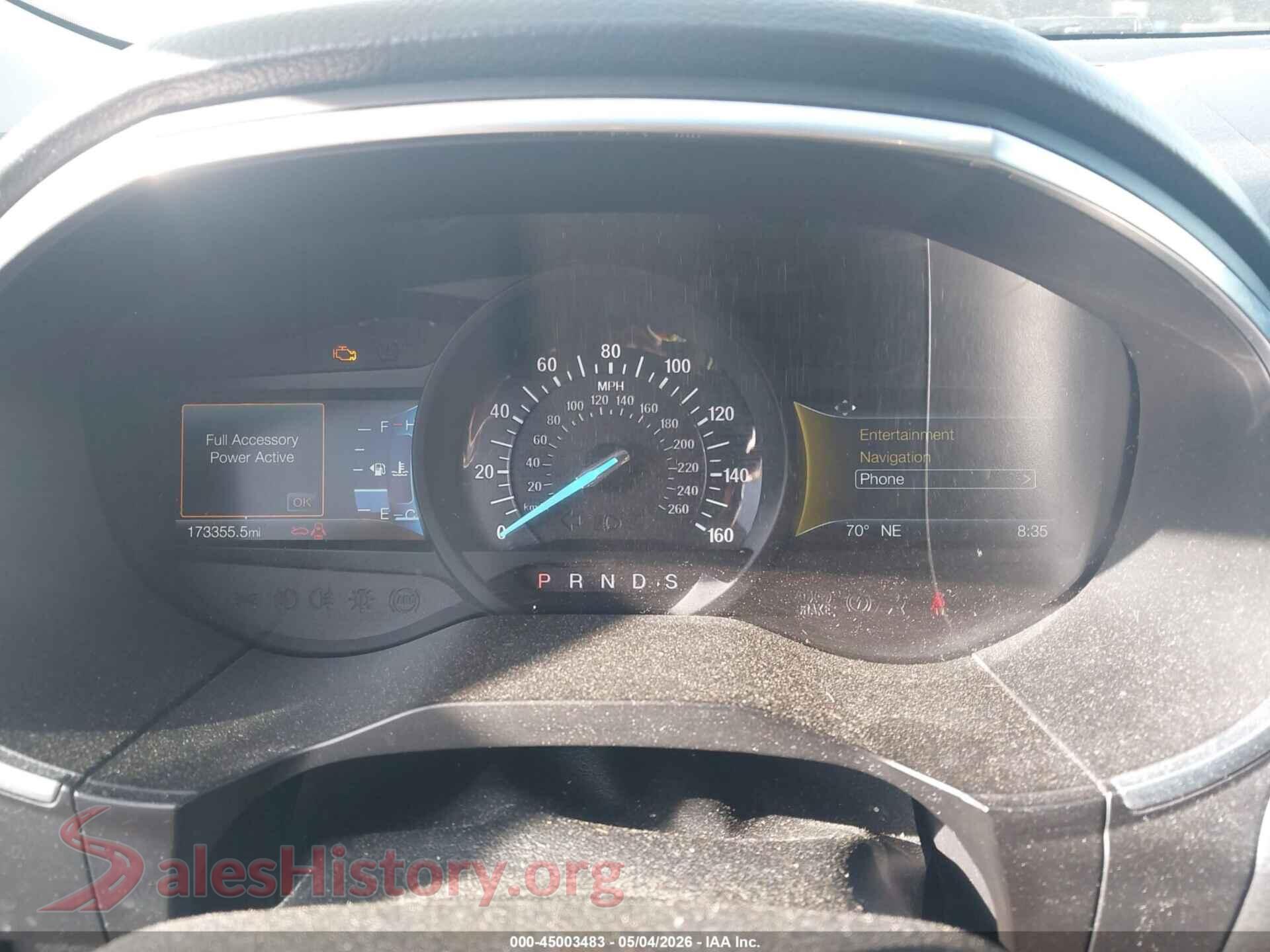 2019 FORD EDGE VIN 2FMPK4K90KBC66496, passenger side view