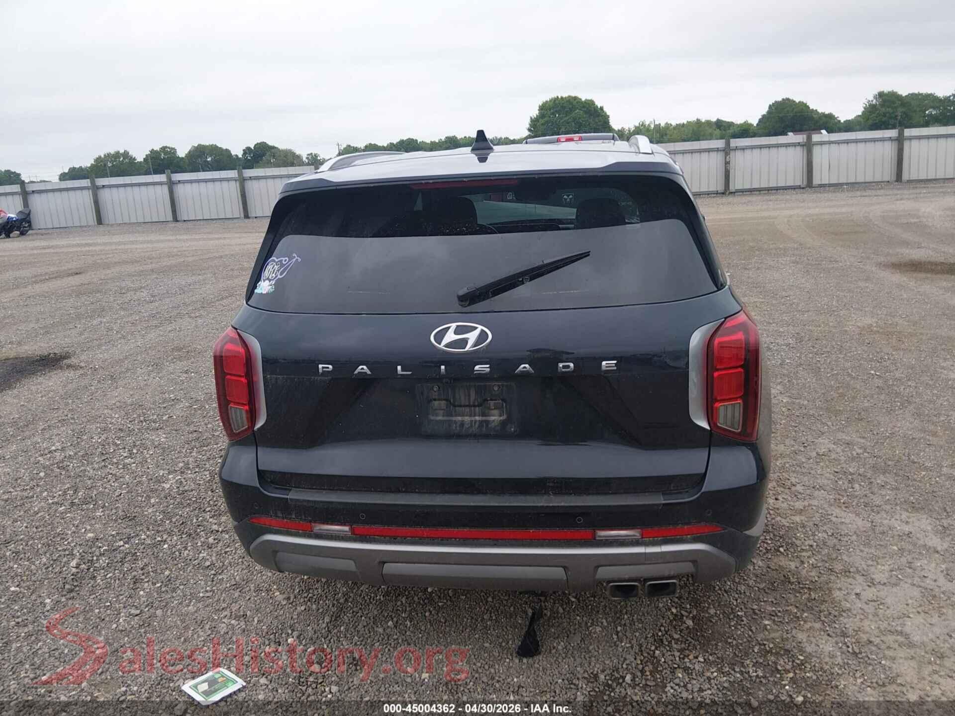 2024 HYUNDAI PALISADE VIN KM8R54GE6RU692123, auction photo 17