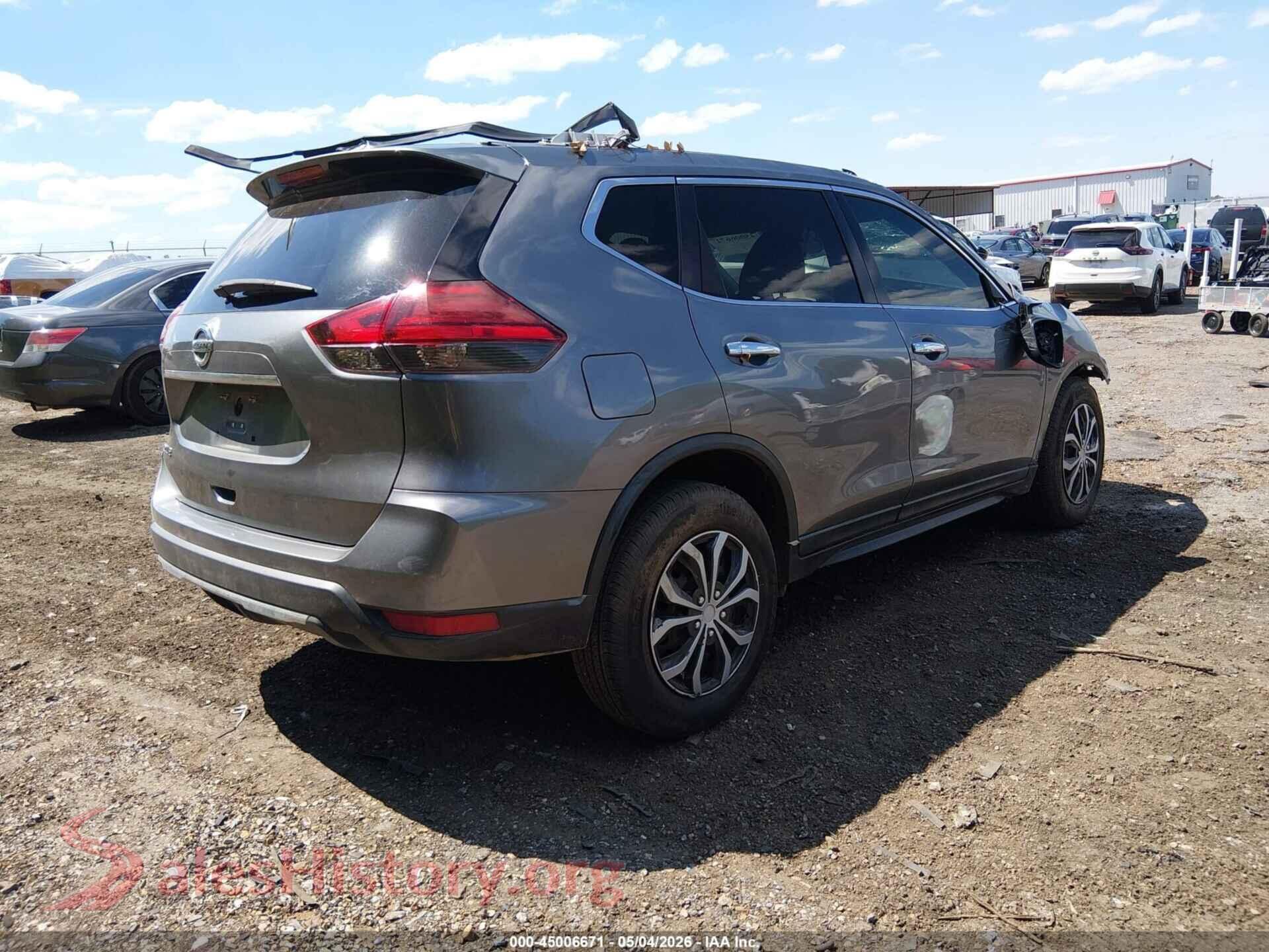 2017 NISSAN ROGUE VIN 5N1AT2MN3HC829390, rear driver side