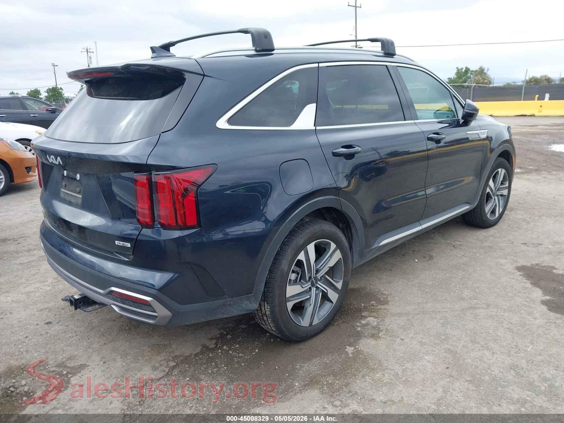 2024 KIA SORENTO PLUG-IN HYBRID VIN KNDRMDLH1R5259522, rear driver side