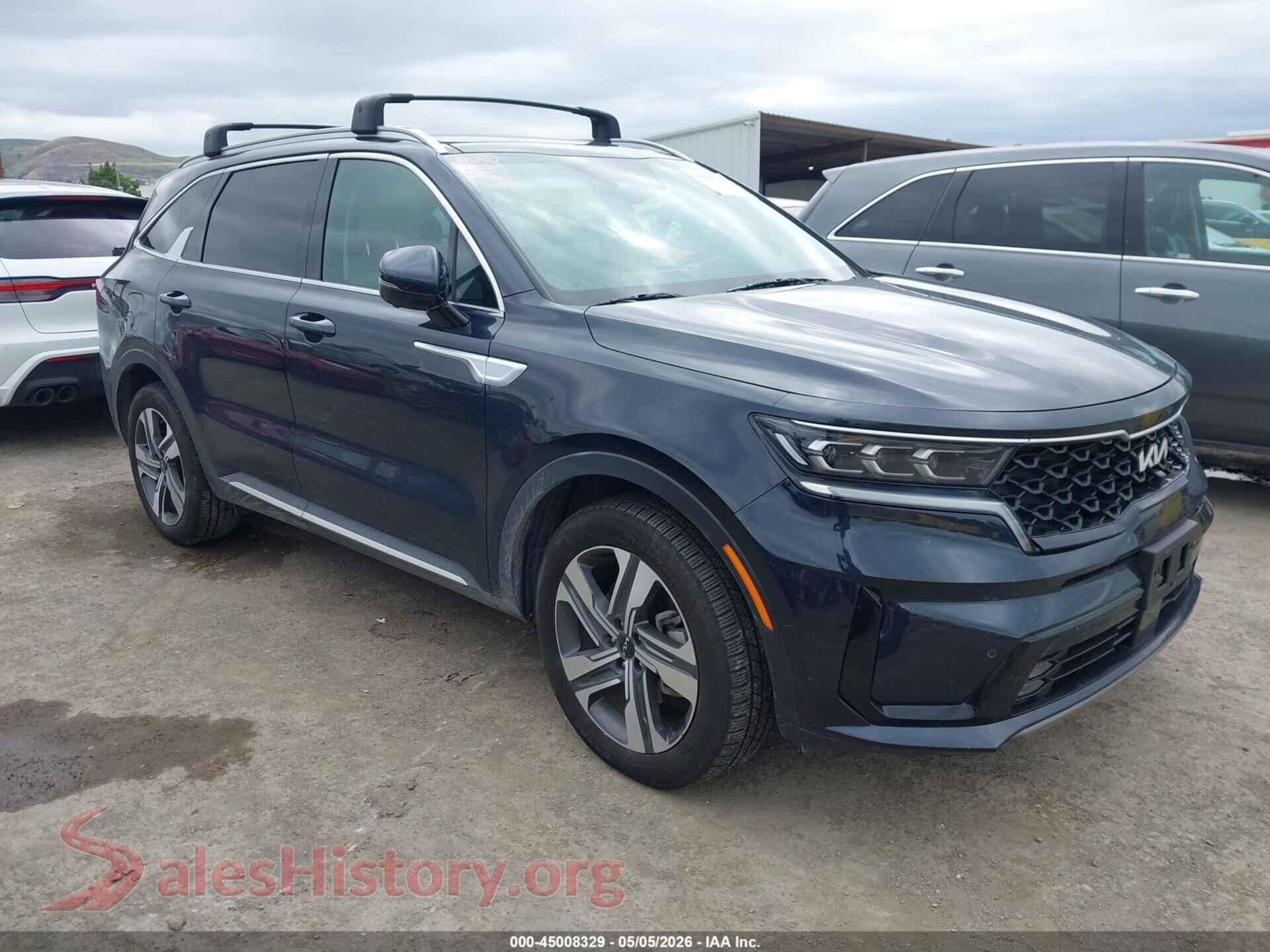 2024 KIA SORENTO PLUG-IN HYBRID VIN KNDRMDLH1R5259522, auction photo