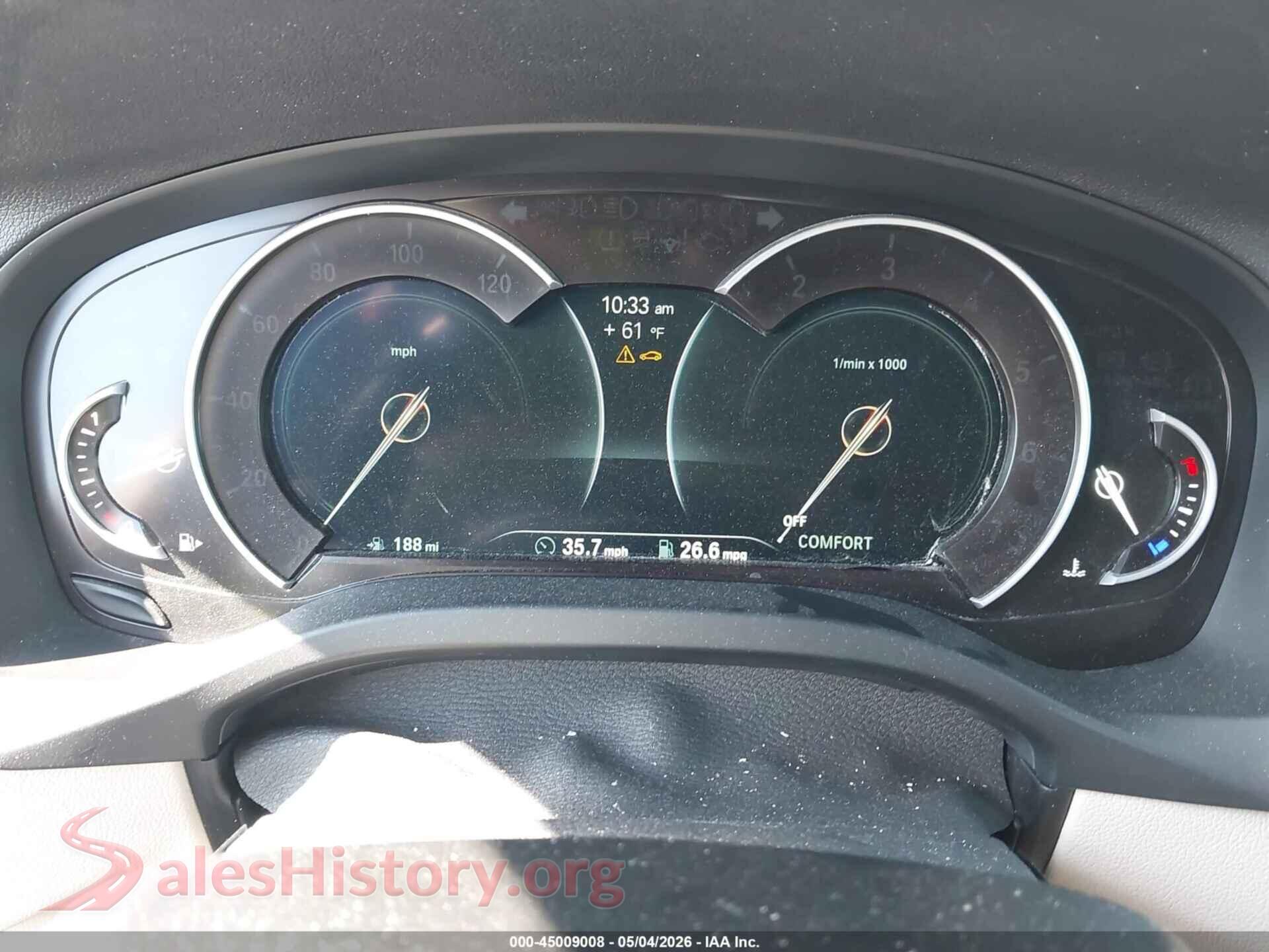 2019 BMW X3 VIN 5UXTR9C5XKLP87800, passenger side view