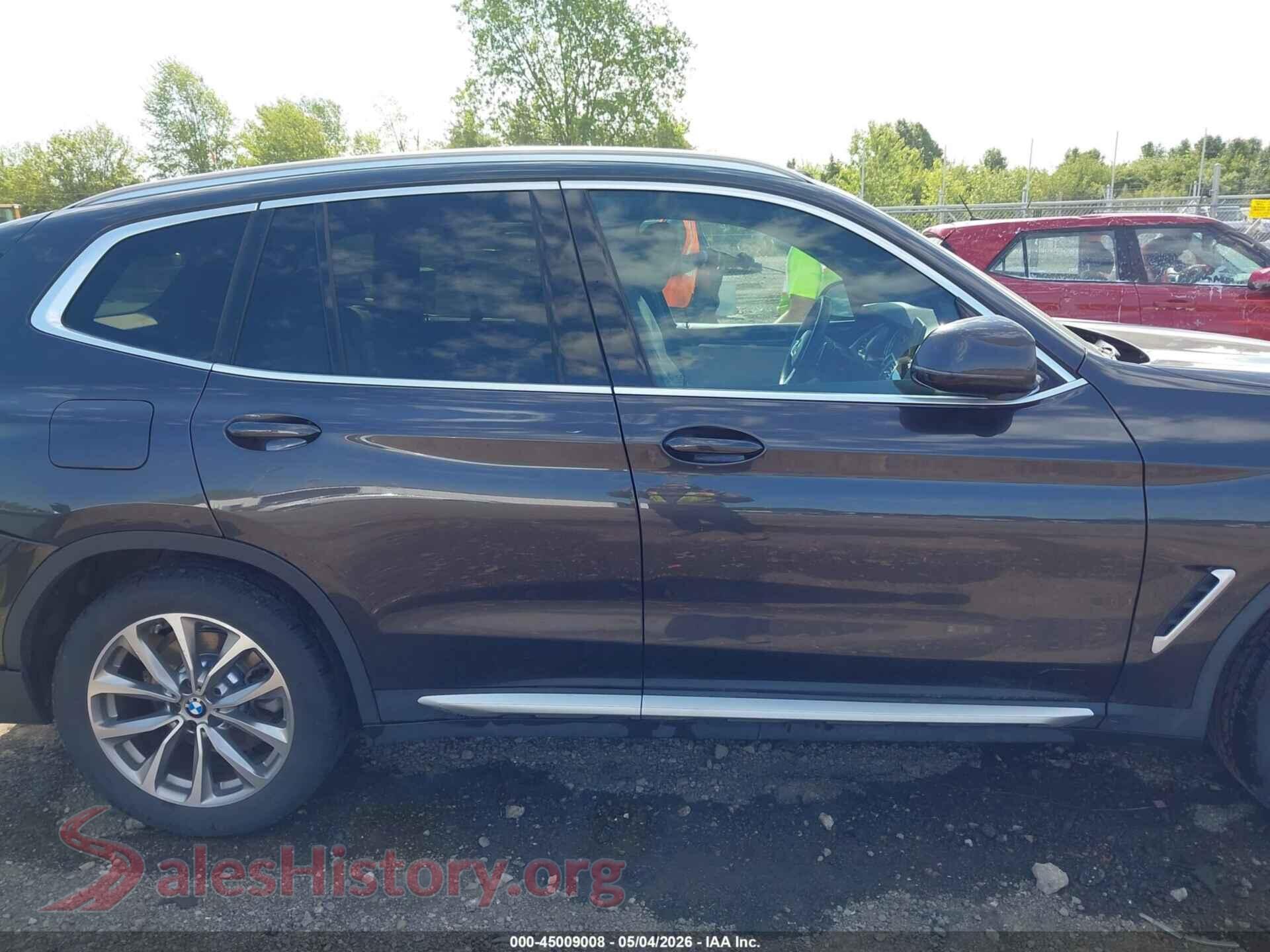 2019 BMW X3 VIN 5UXTR9C5XKLP87800, auction photo 13