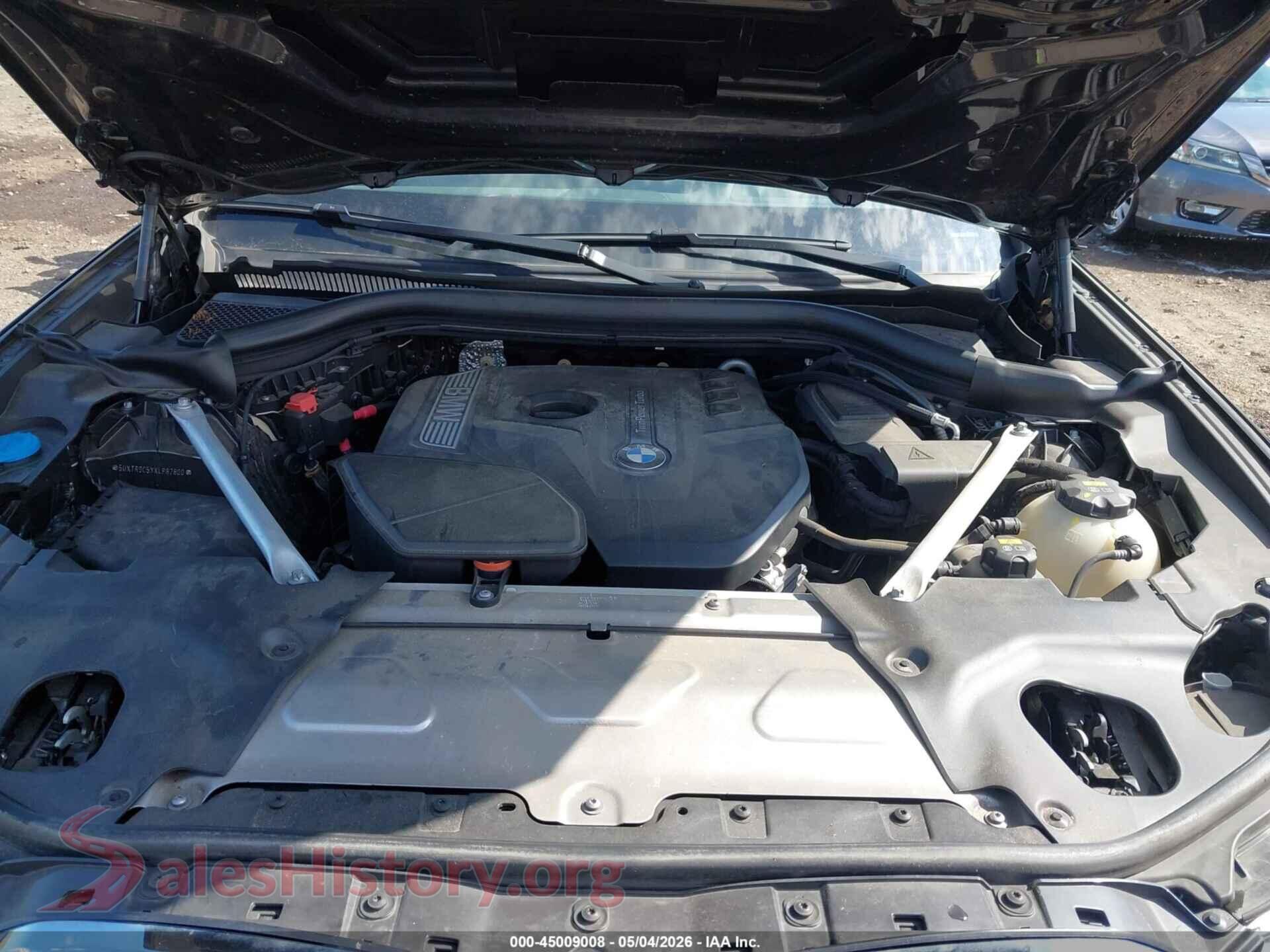 2019 BMW X3 VIN 5UXTR9C5XKLP87800, interior dashboard