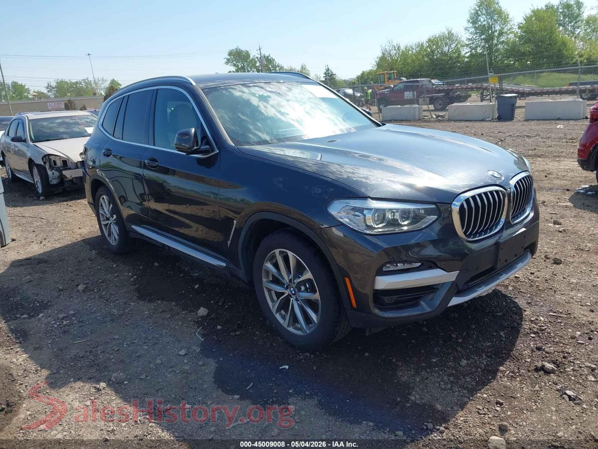 2019 BMW X3 VIN 5UXTR9C5XKLP87800, auction photo