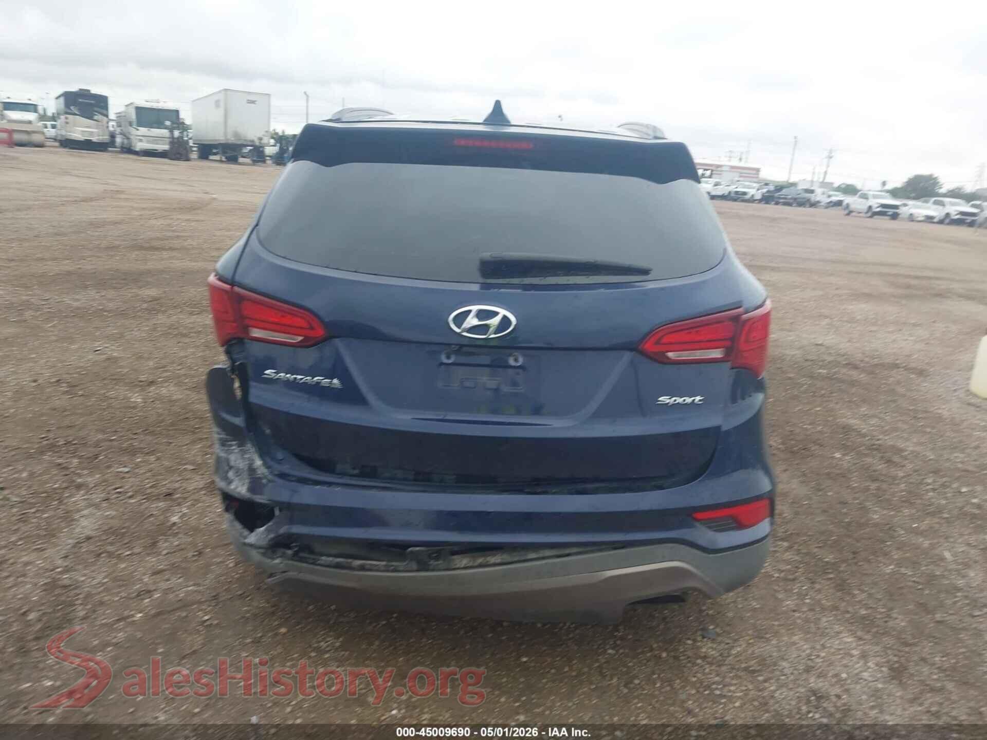 2018 HYUNDAI SANTA FE SPORT VIN 5XYZU3LB2JG537538, auction photo 17